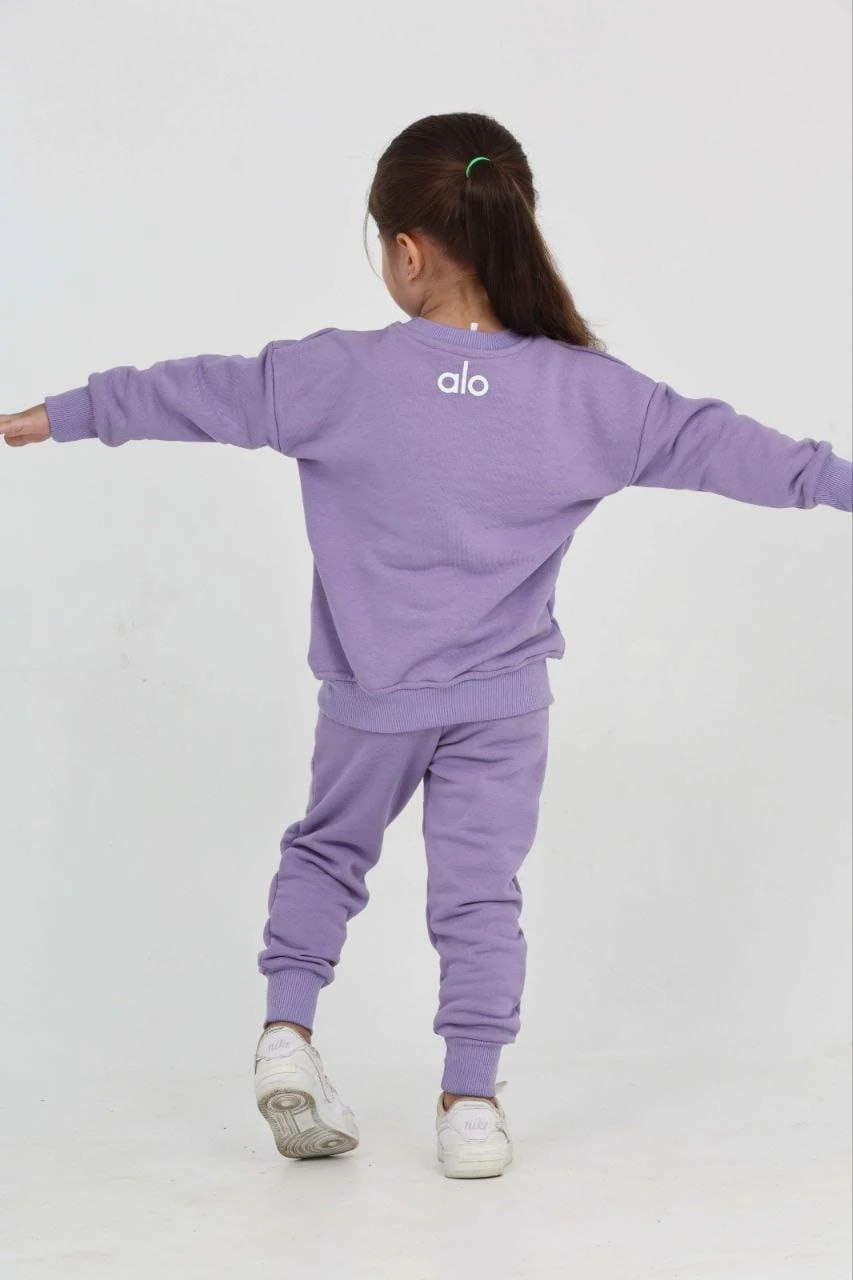 ALO Baskılı Lila Renkli Takım 