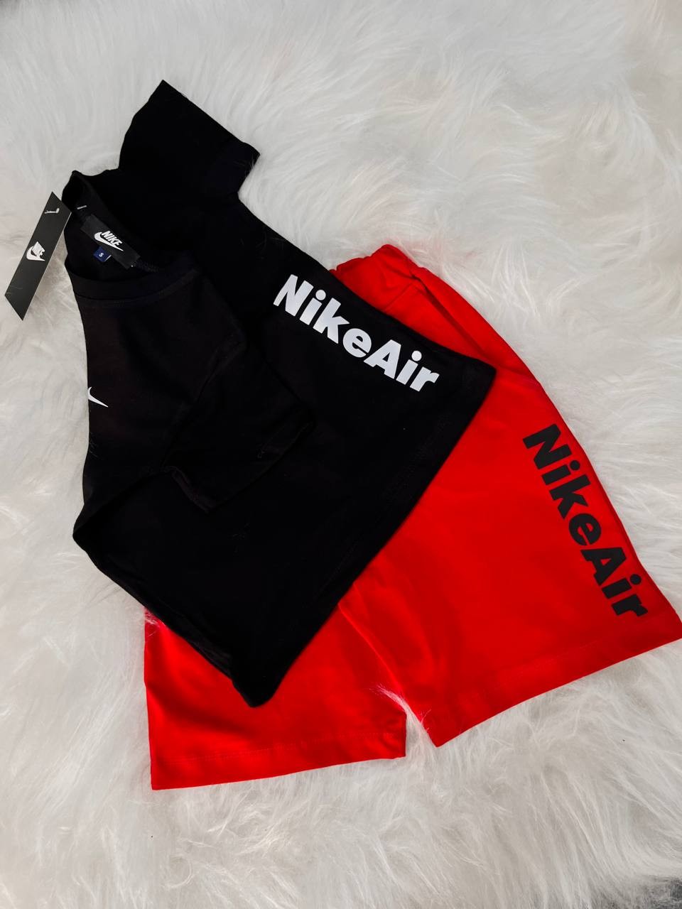 Kırmızı Siyah Nike Baskılı Takım