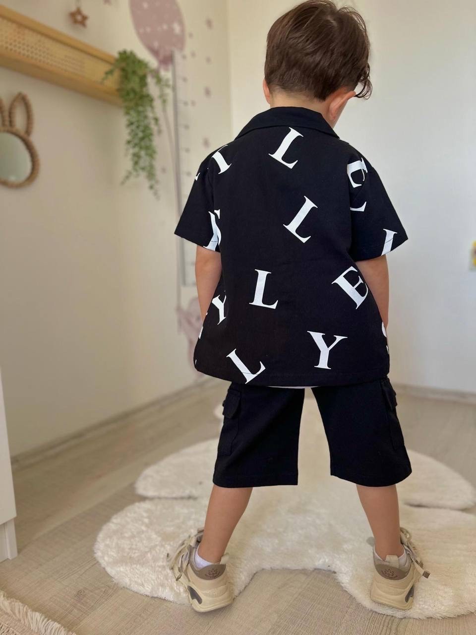 Siyah 3lü Gabardin Takım