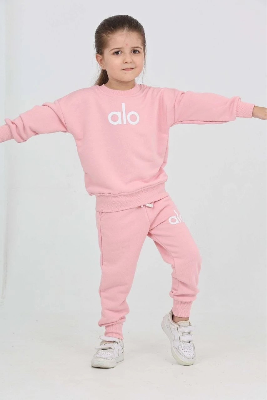 ALO Baskılı Pembe Baskılı Takım