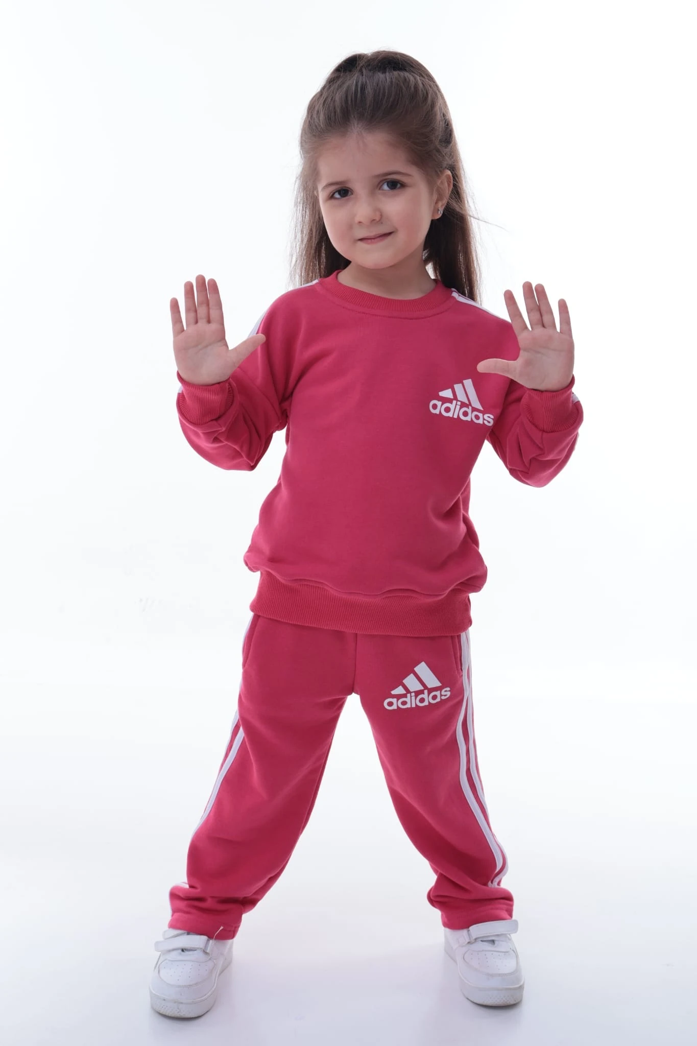 Koyu Pembe Renkli Marka Baskılı Takım