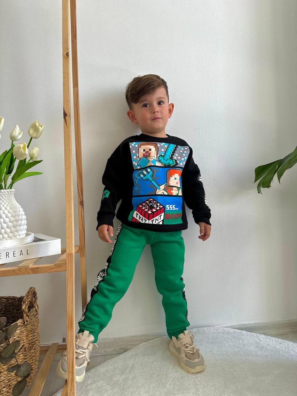 MineCraft Yeşil Füme Takım