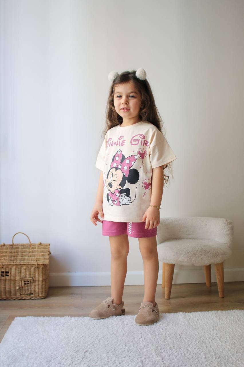 Minnie Girl Baskılı Takım