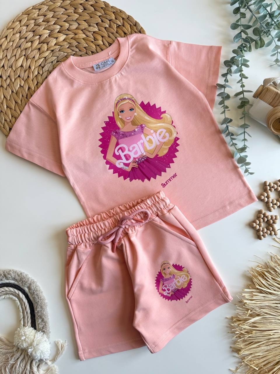 Barbie Baskılı Kız Çocuk Takım