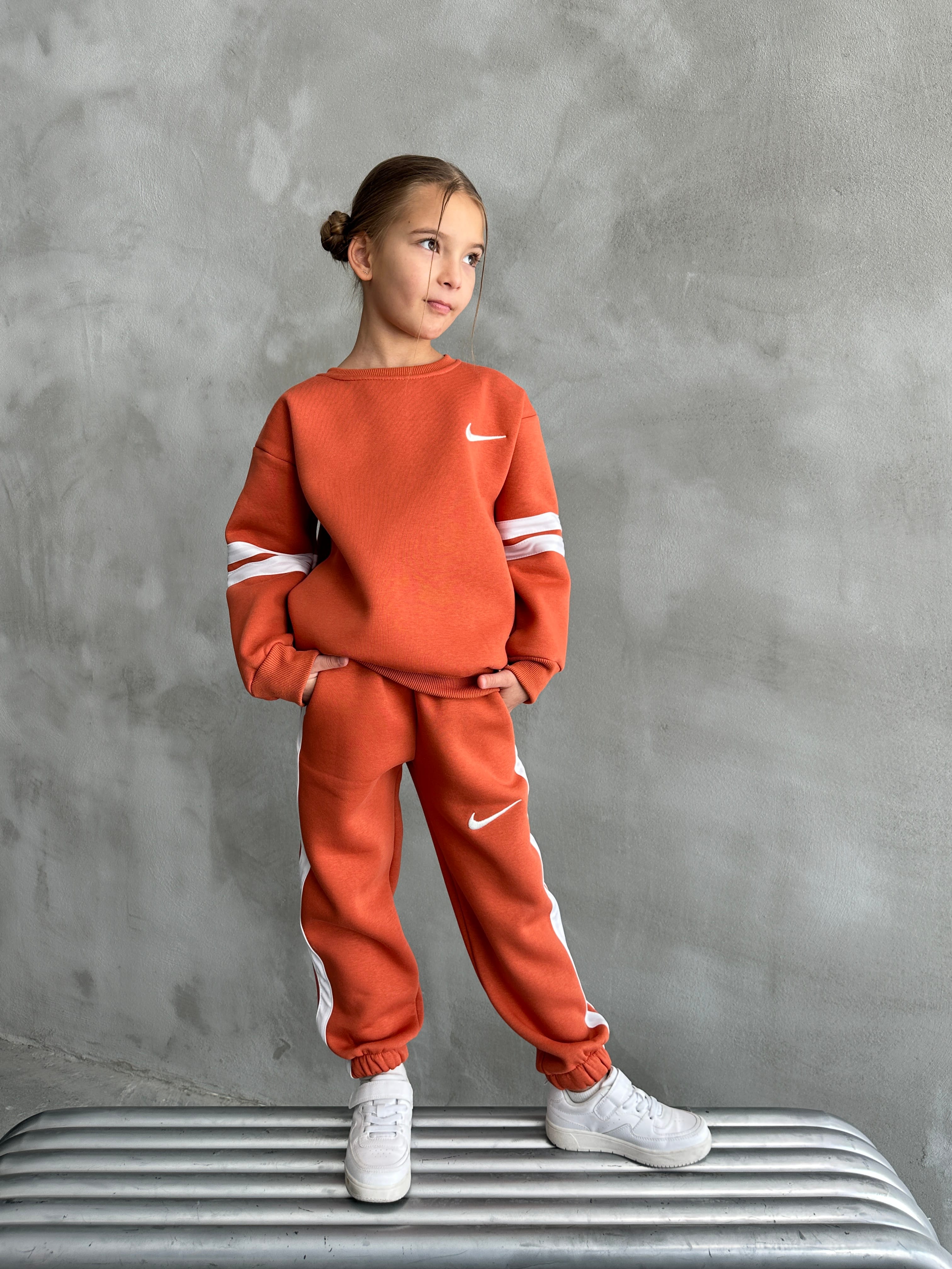 Turuncu Renkli Unisex Garson Boy Marka Takım