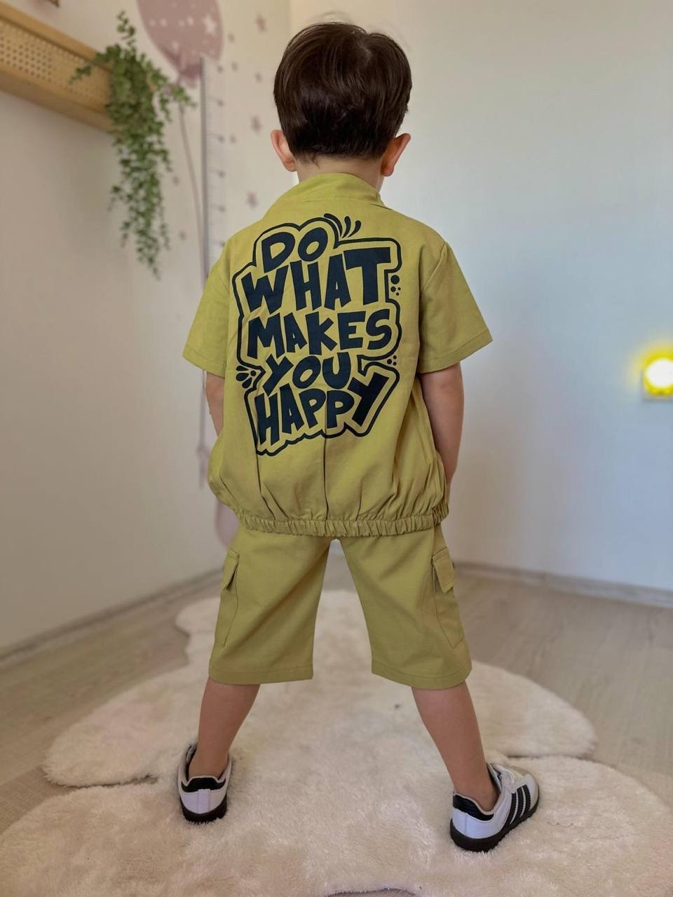Yağ Rengi 3lü Gabardin Takım