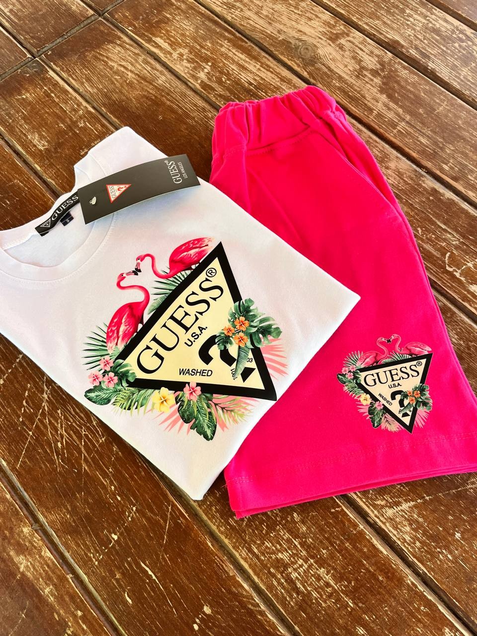 Flamingo Taytlı Baskılı Takım