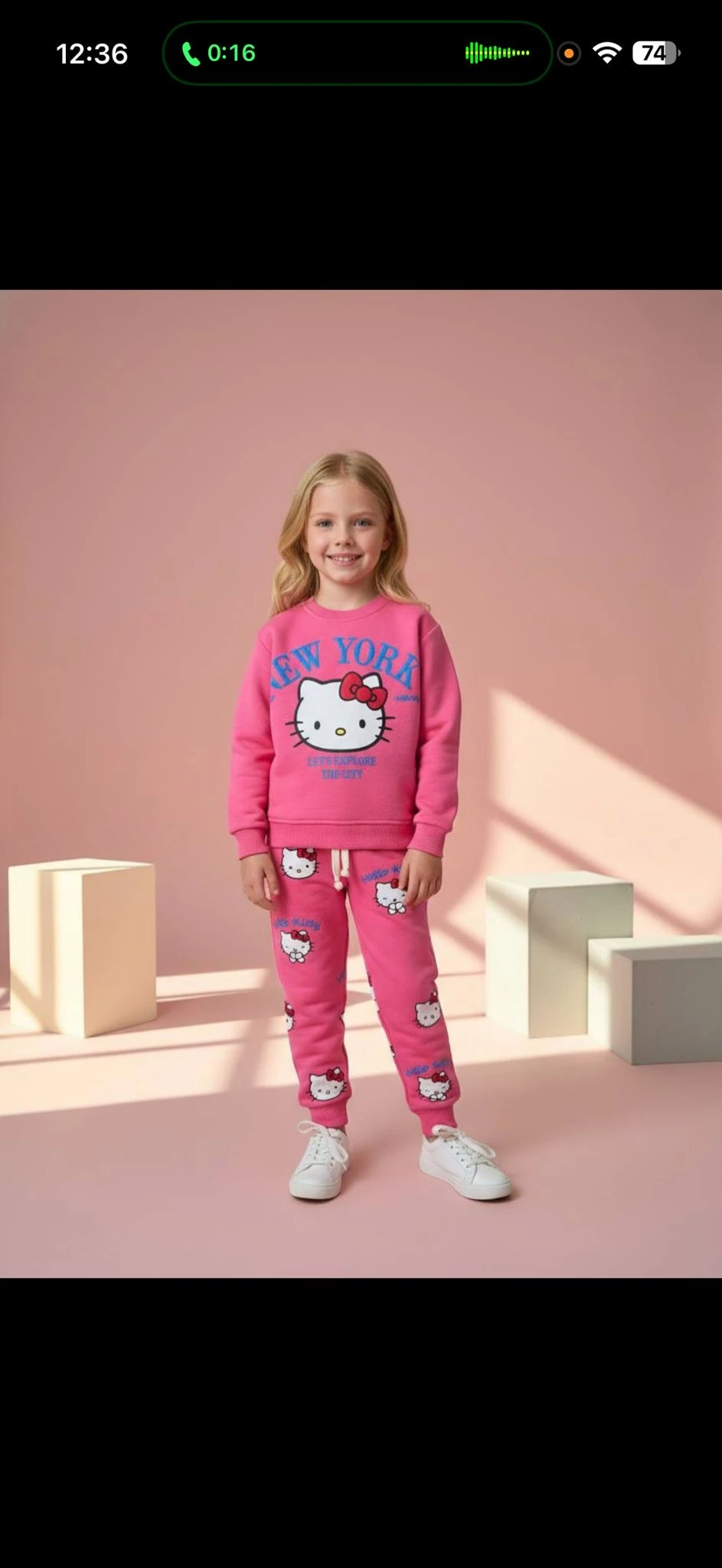 Hello Kity Baskılı Pembe Takım 