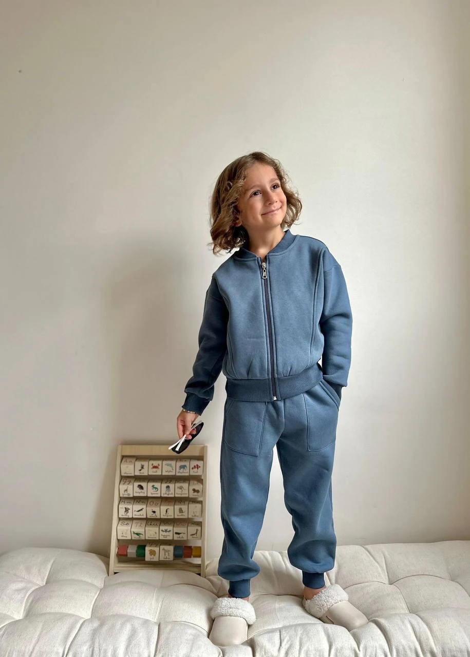 Premium Seri Petrol Renkli Fermuarlı Takım