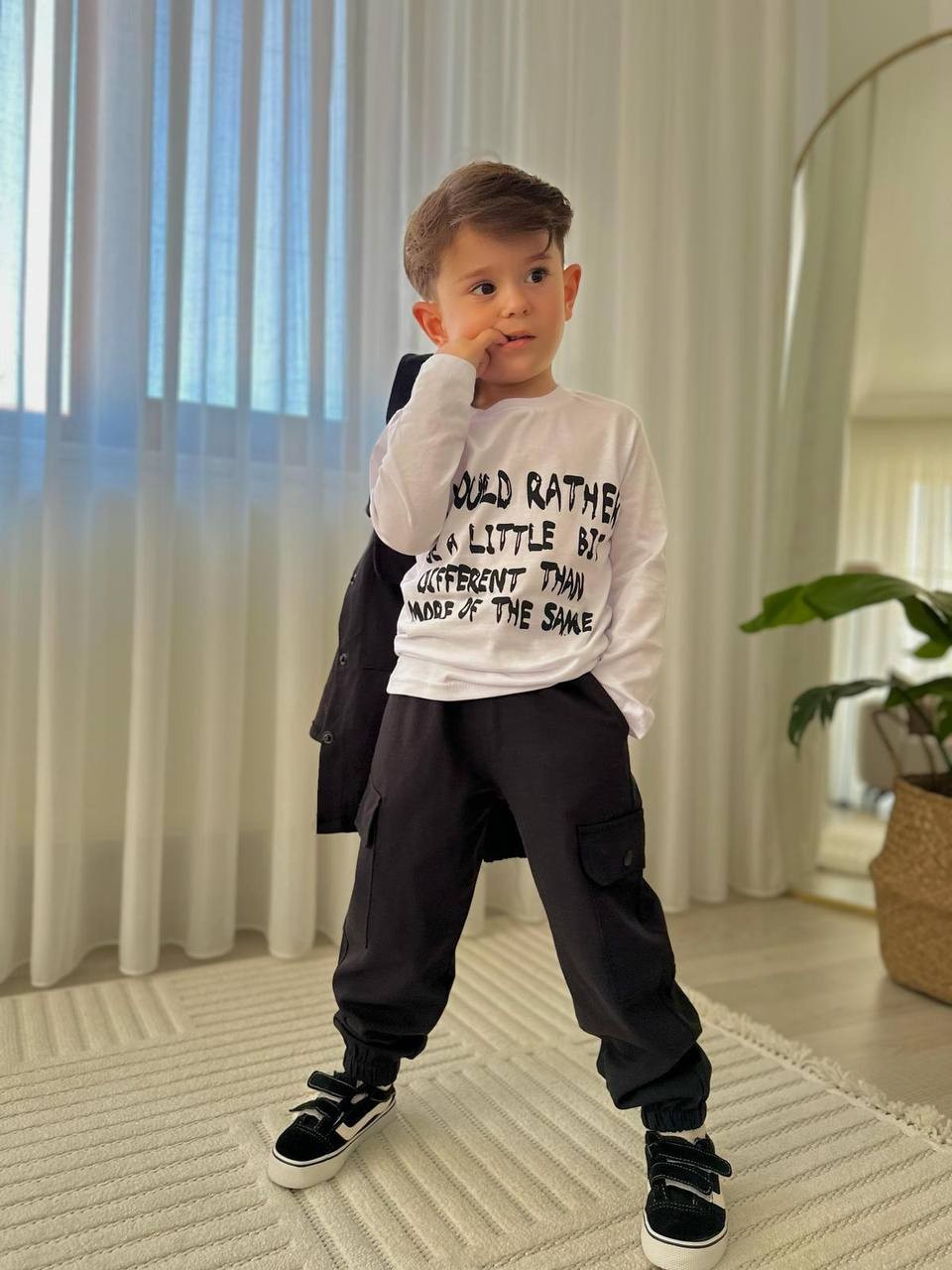 Siyah Çıtçıtlı 3'lü Gabardin Takım