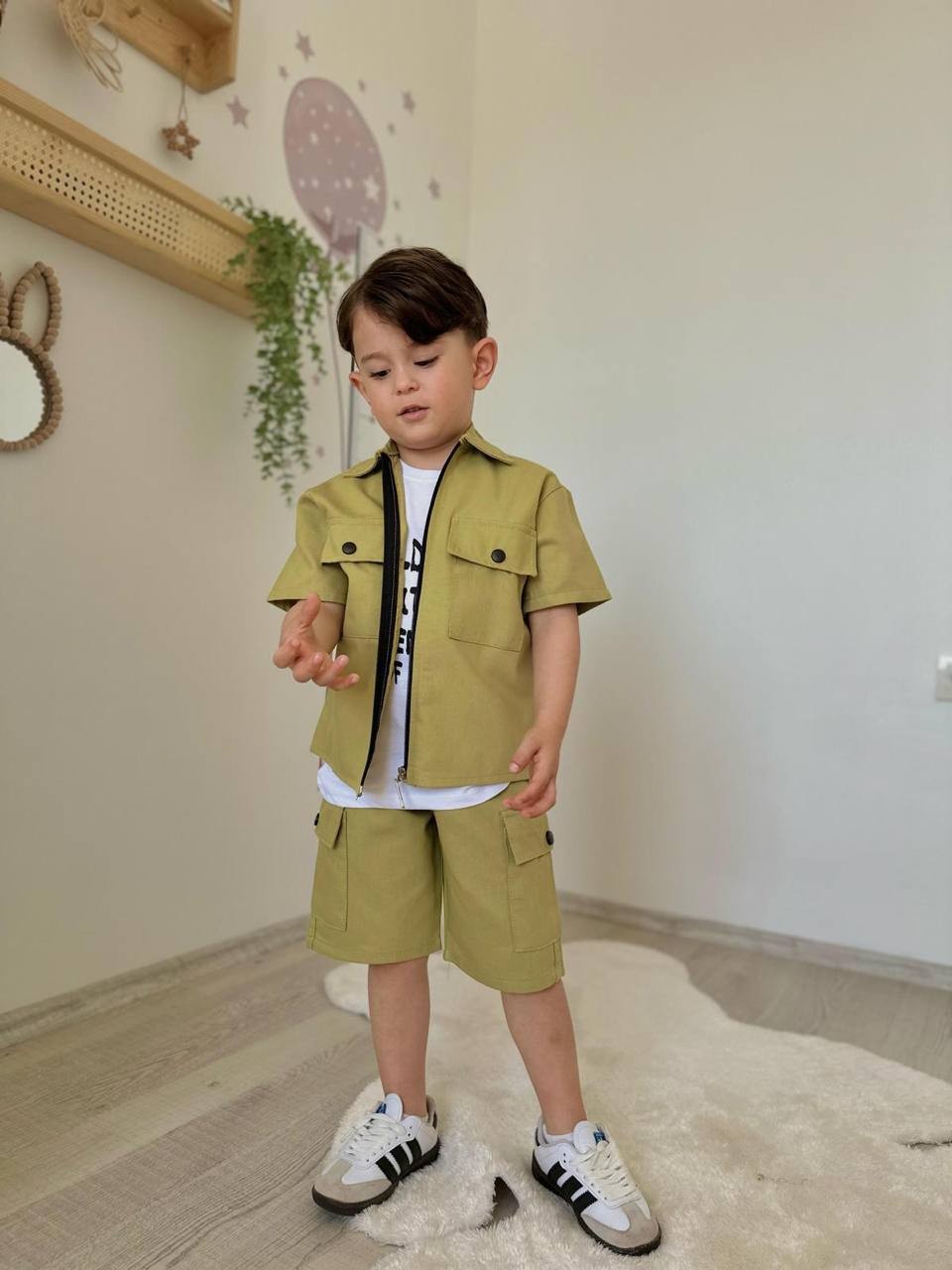Yağ Rengi Gabardin Takım