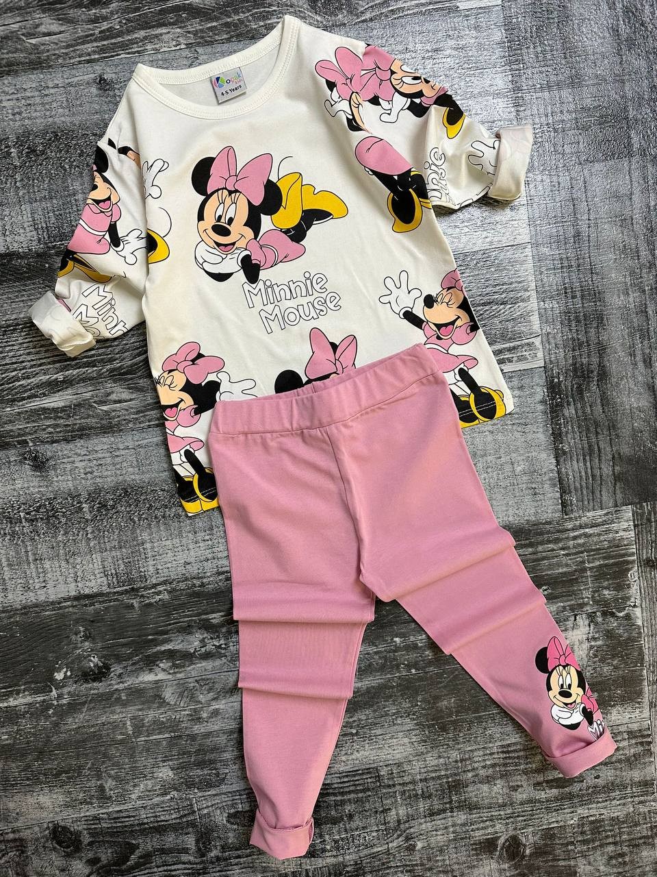 Pembe Baskılı Minnie Takım