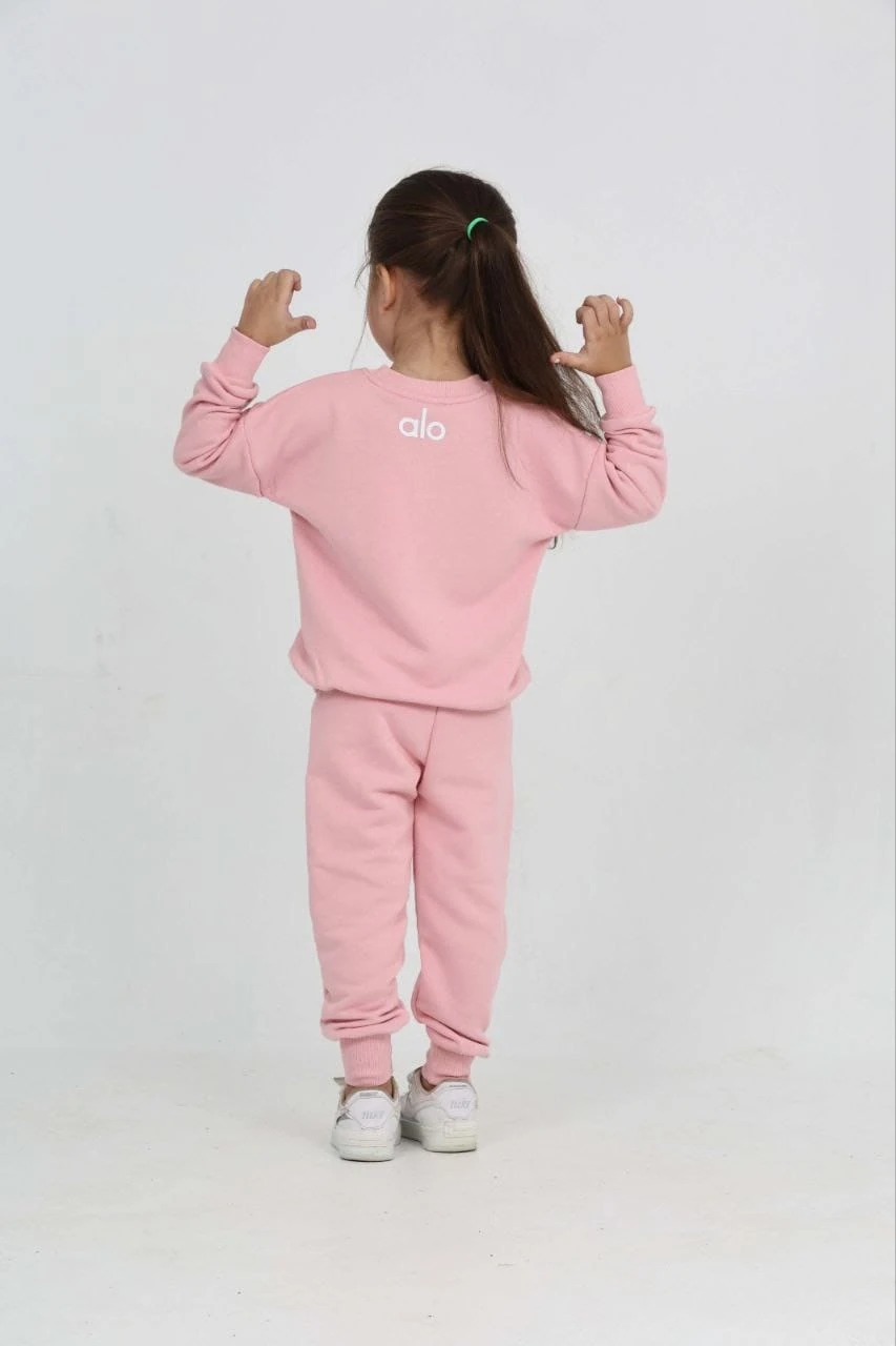 ALO Baskılı Pembe Baskılı Takım