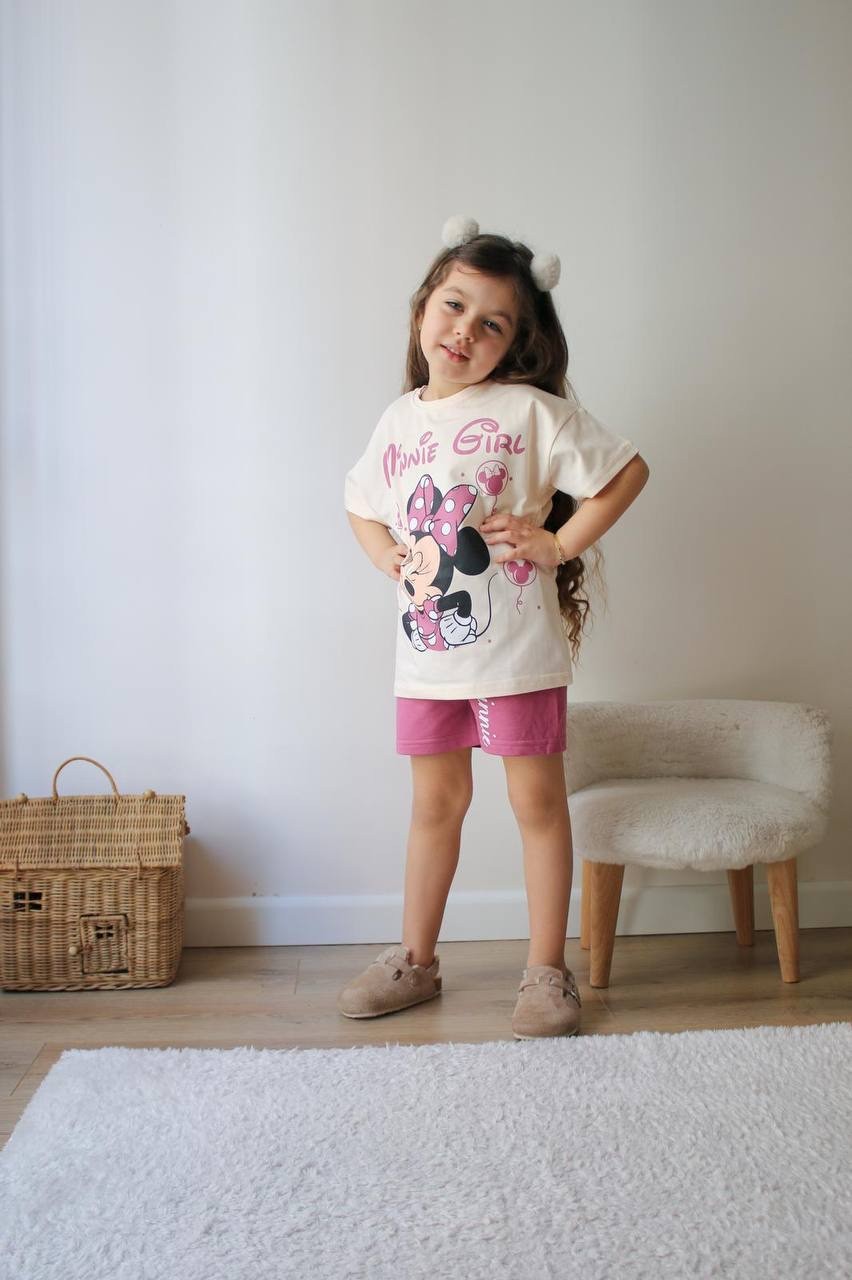 Minnie Girl Baskılı Takım