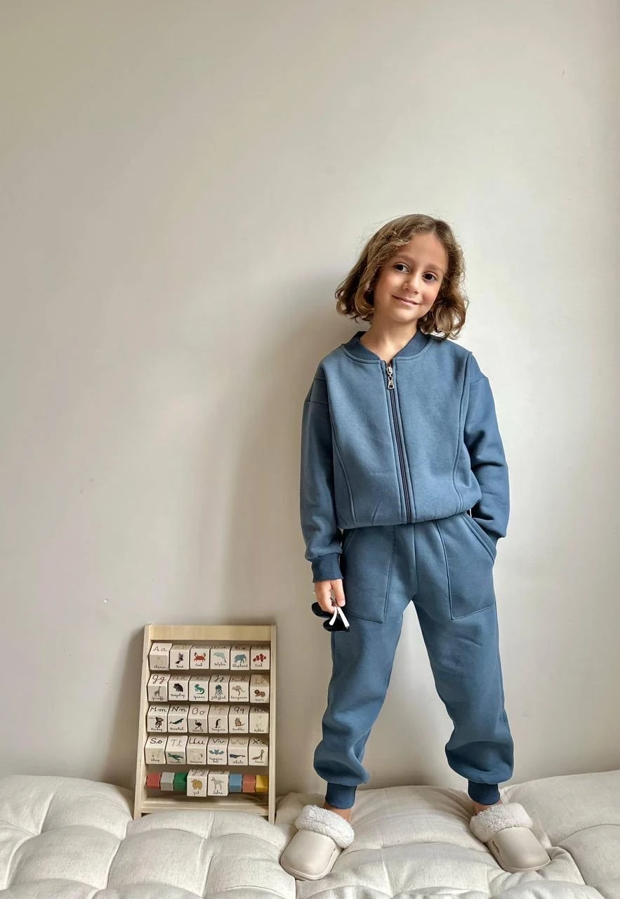 Premium Seri Petrol Renkli Fermuarlı Takım