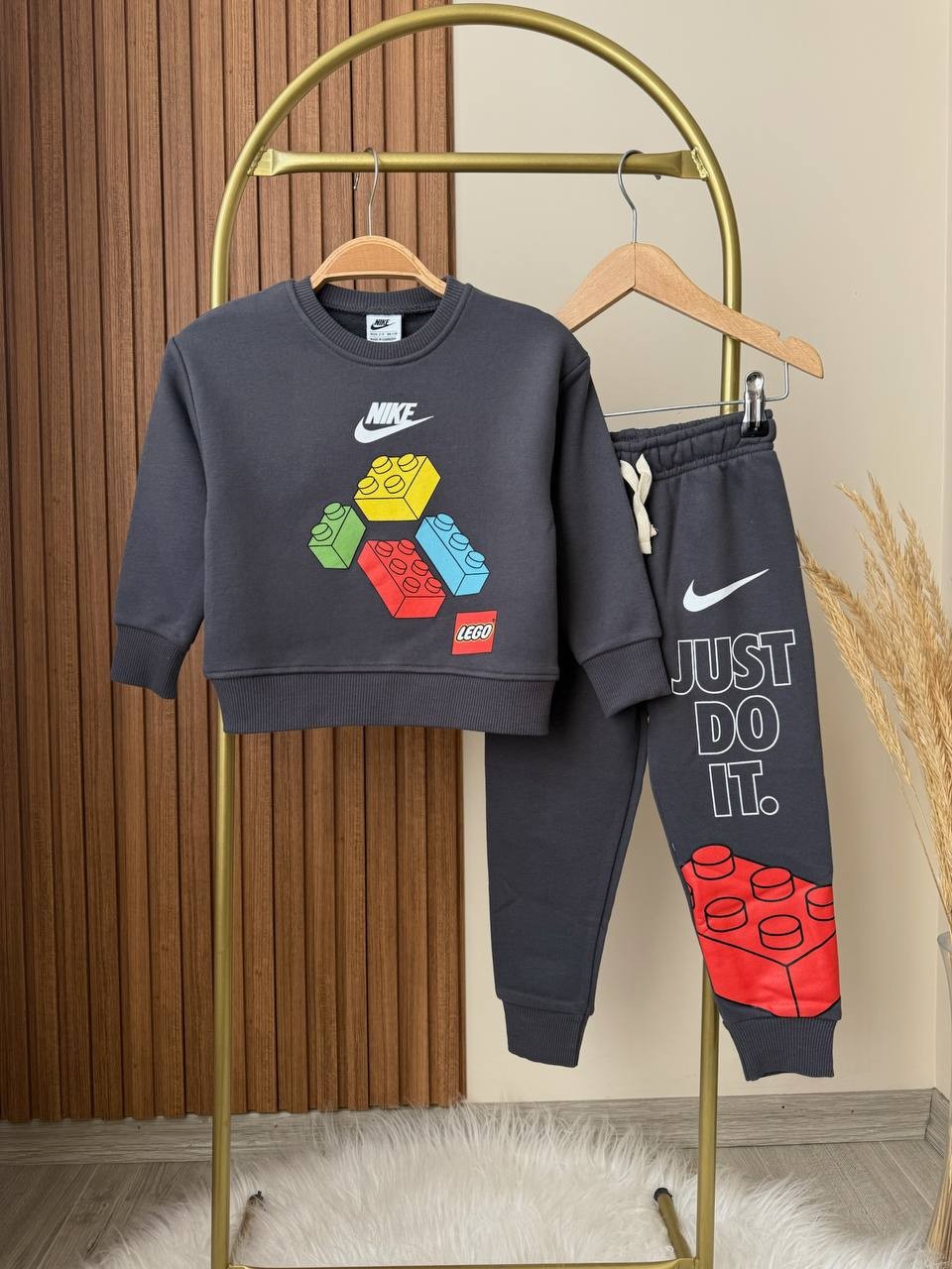 Gri Lego Baskılı Takım