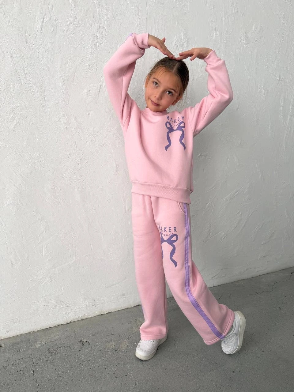 Fiyonk Baskılı Pembe Takım