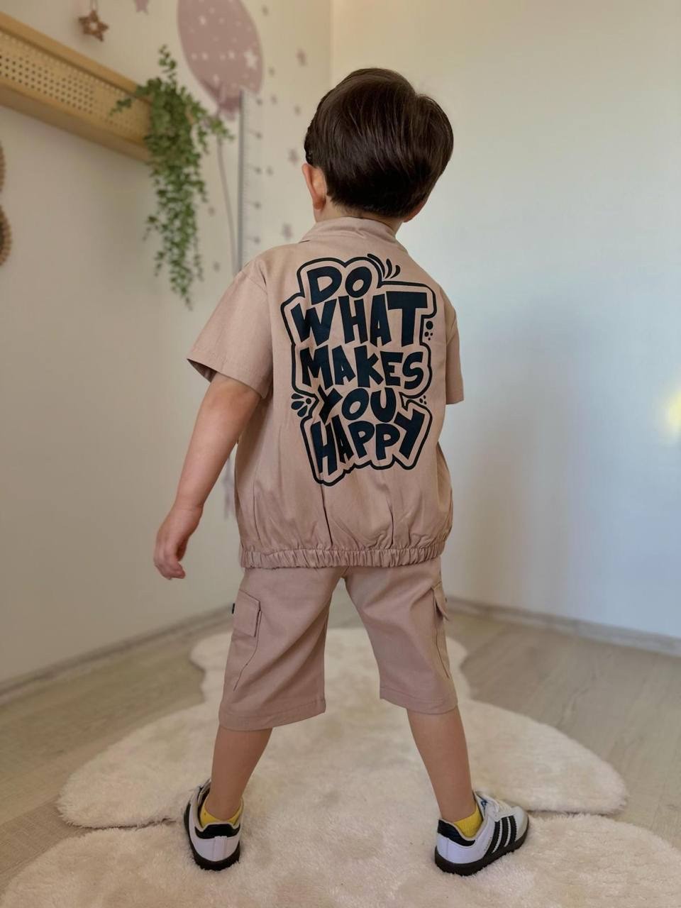 Krem 3lü Gabardin Takım 