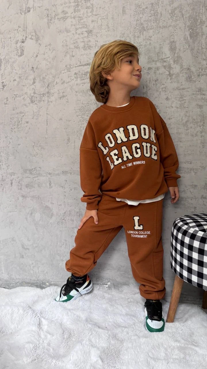 Kahverengi Punch İşlemeli Takım