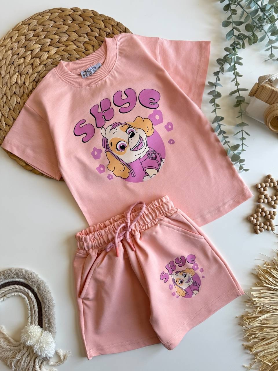 Skye Baskılı Kız Çocuk Takım