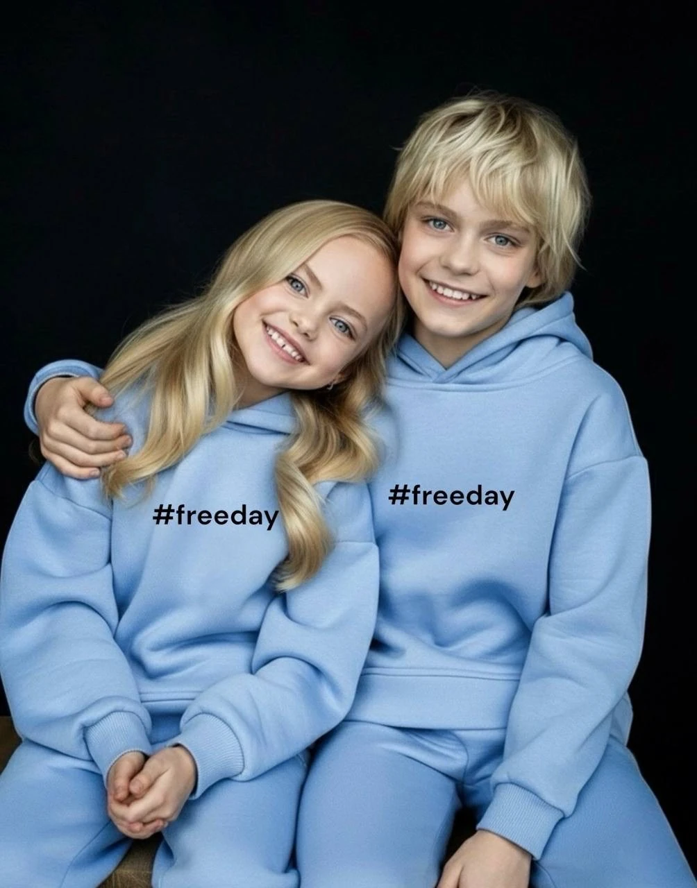 Mavi Kapşonlu Takım