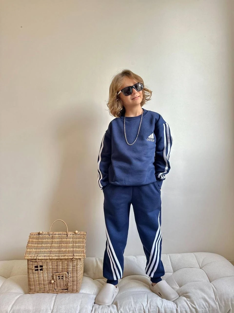 Premium Seri Lacivert Marka İşlemeli Takım