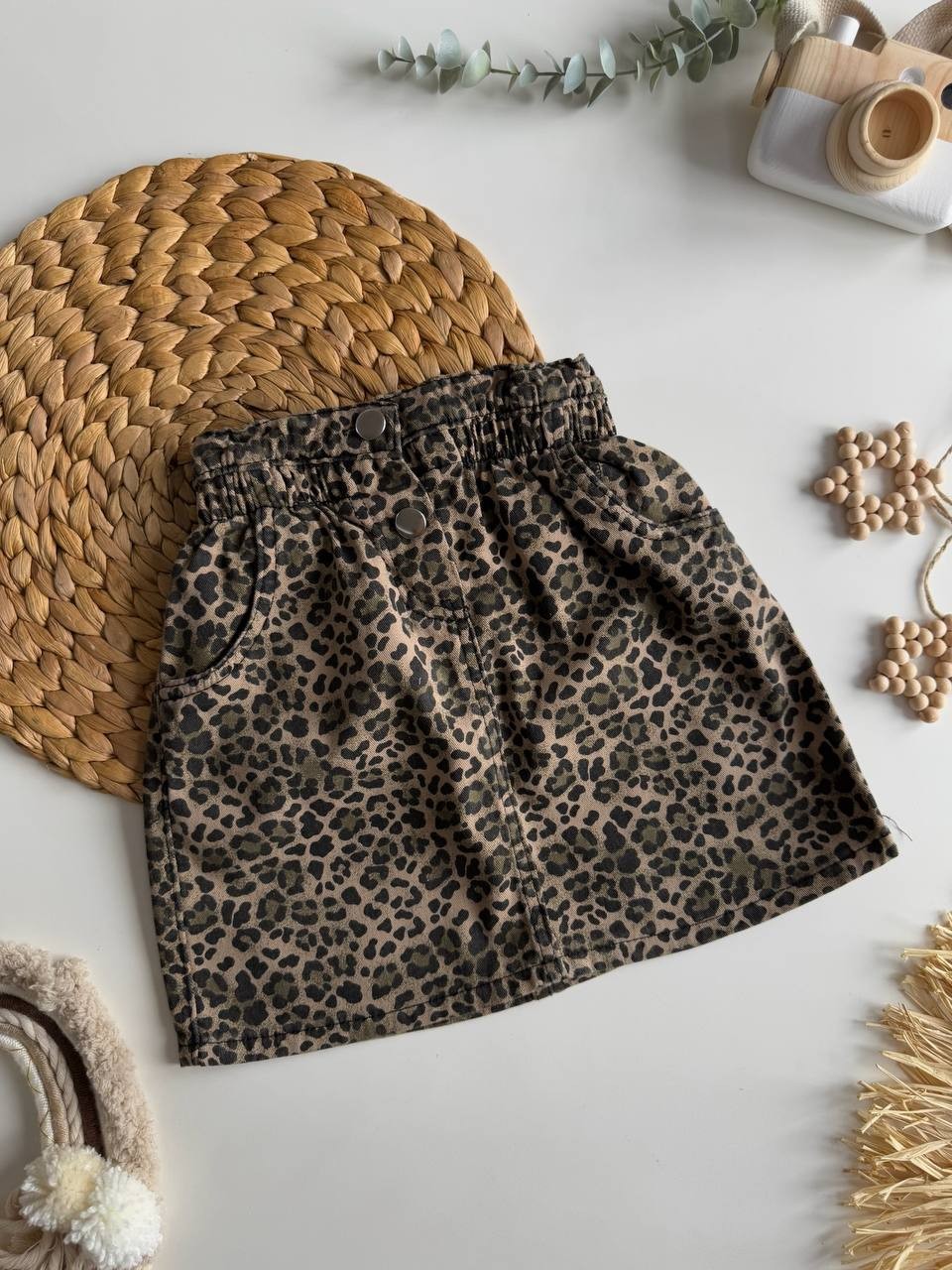 Leopar Etekli Detaylı Takım