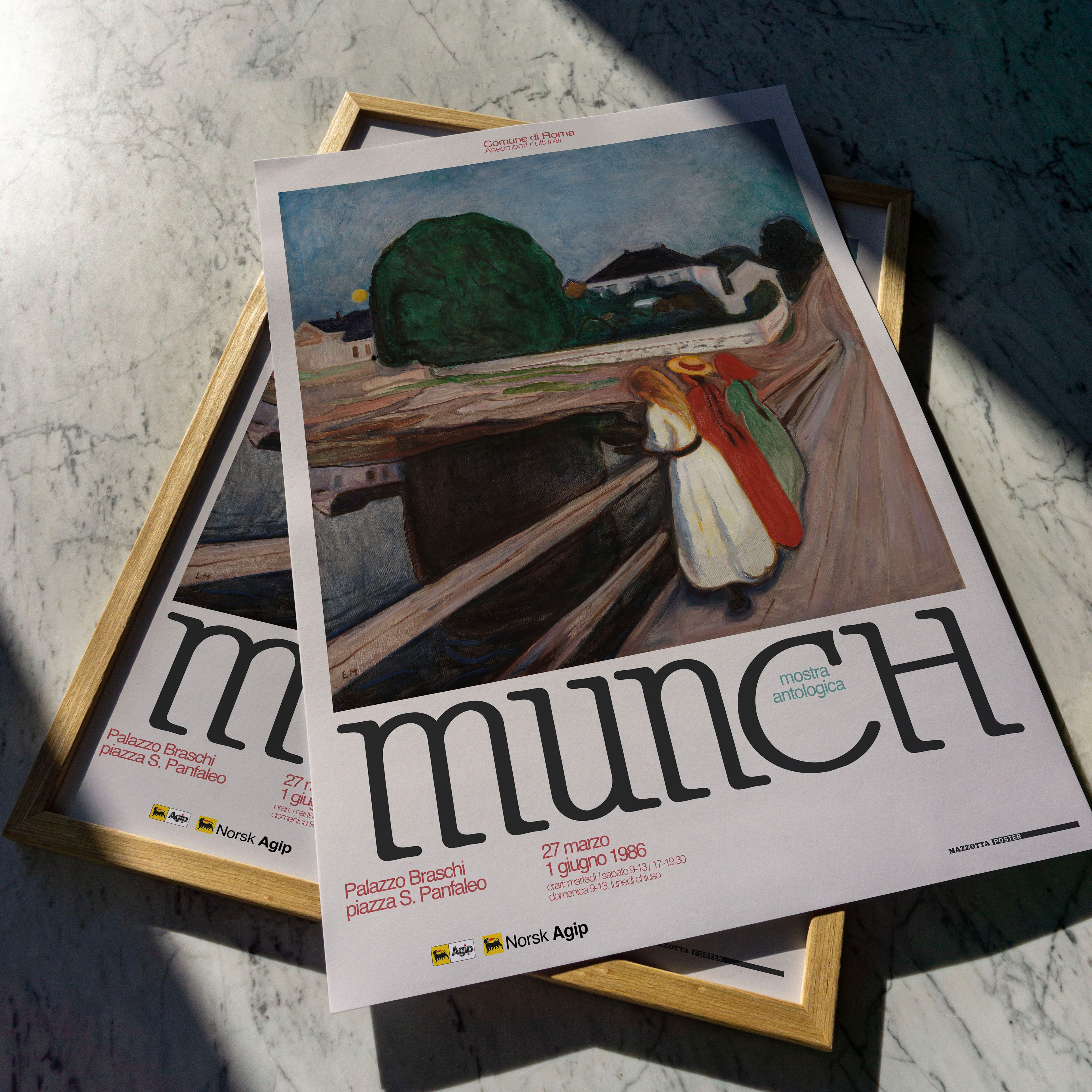 Edvard Munch - Köprüdeki Kızlar / Exhibition Poster Munch