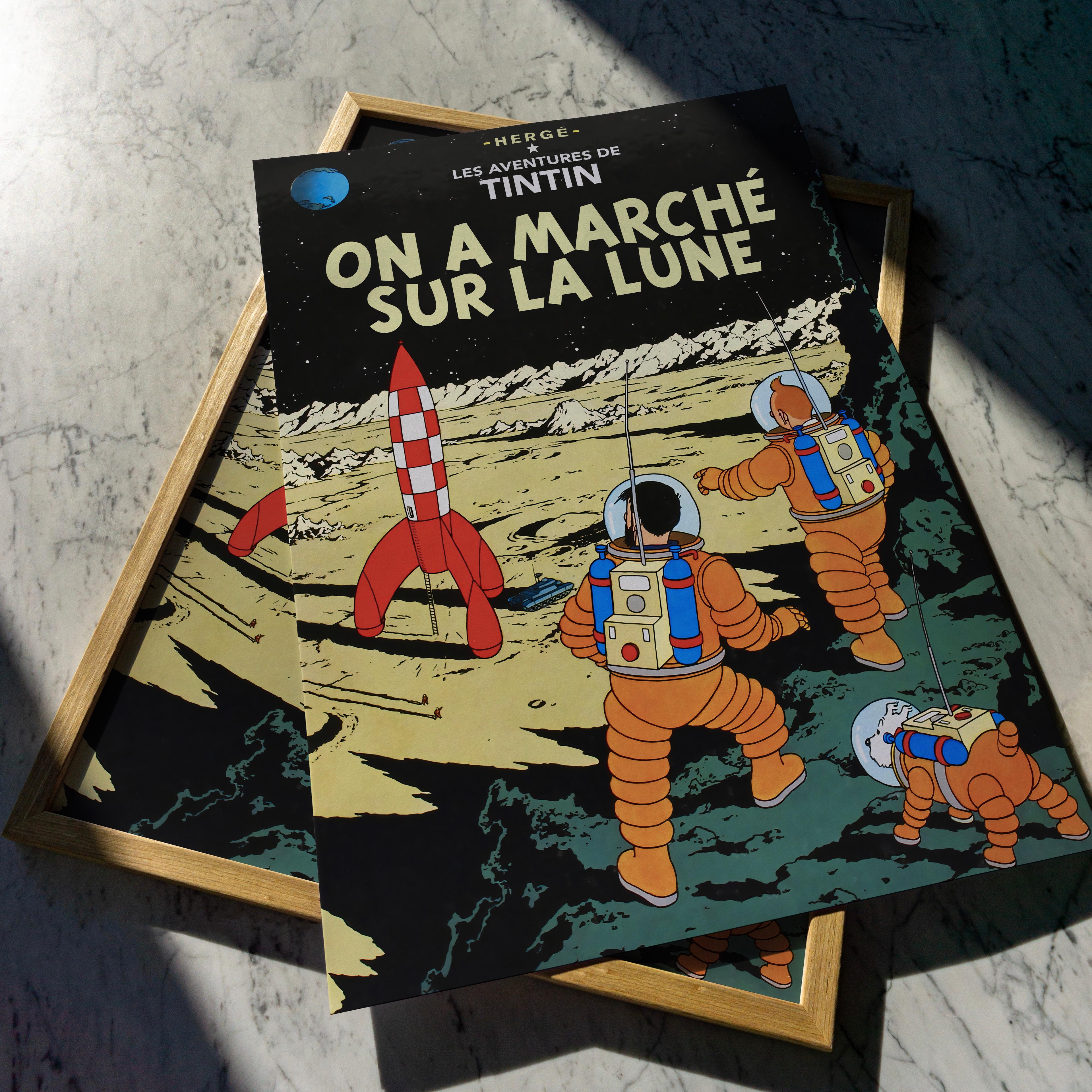 Tintin - On a Marché Sur La Lune - Tenten - Ay'a Ayak Basıldı image