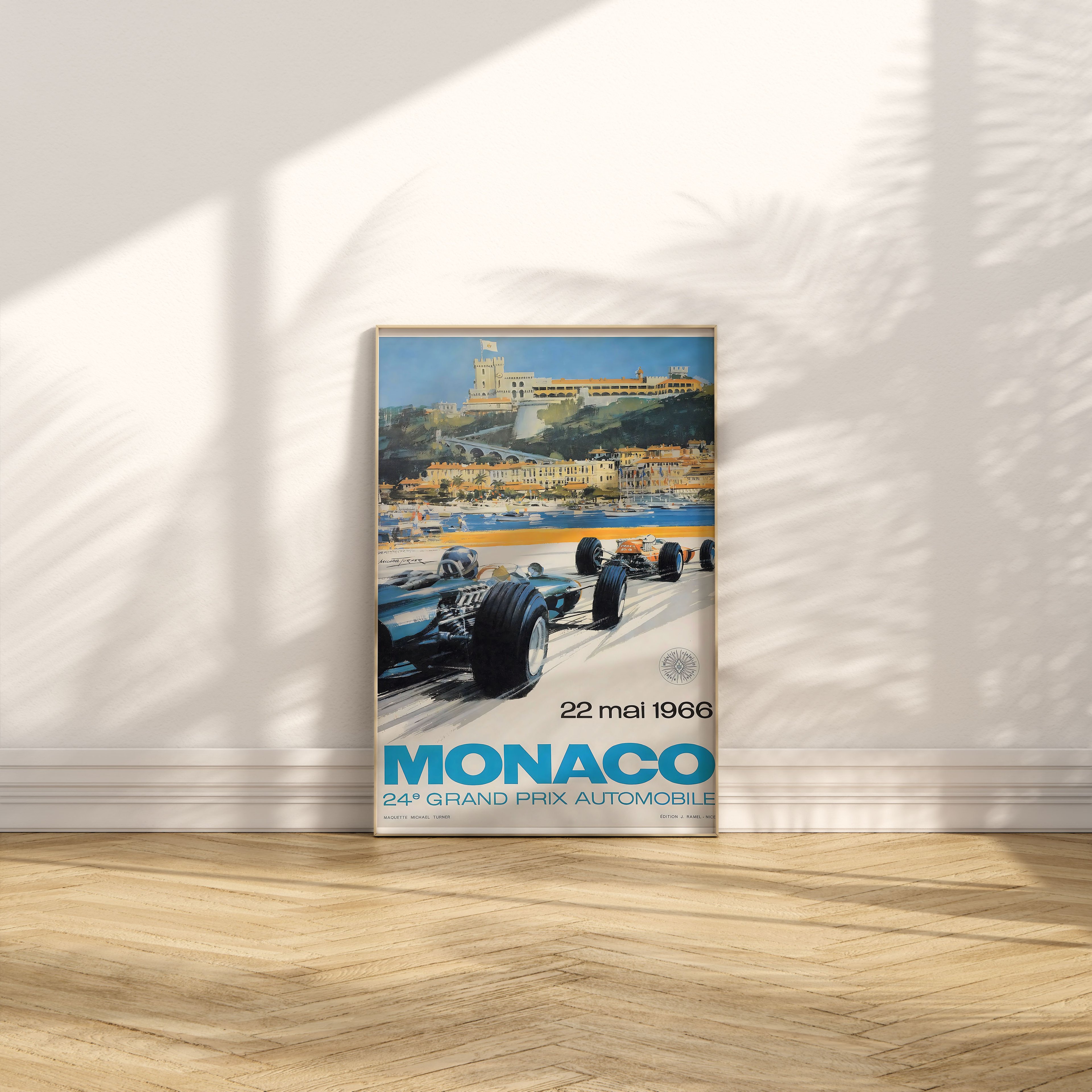 Monaco 1966 GP Afişi - Formula 1 Posteri