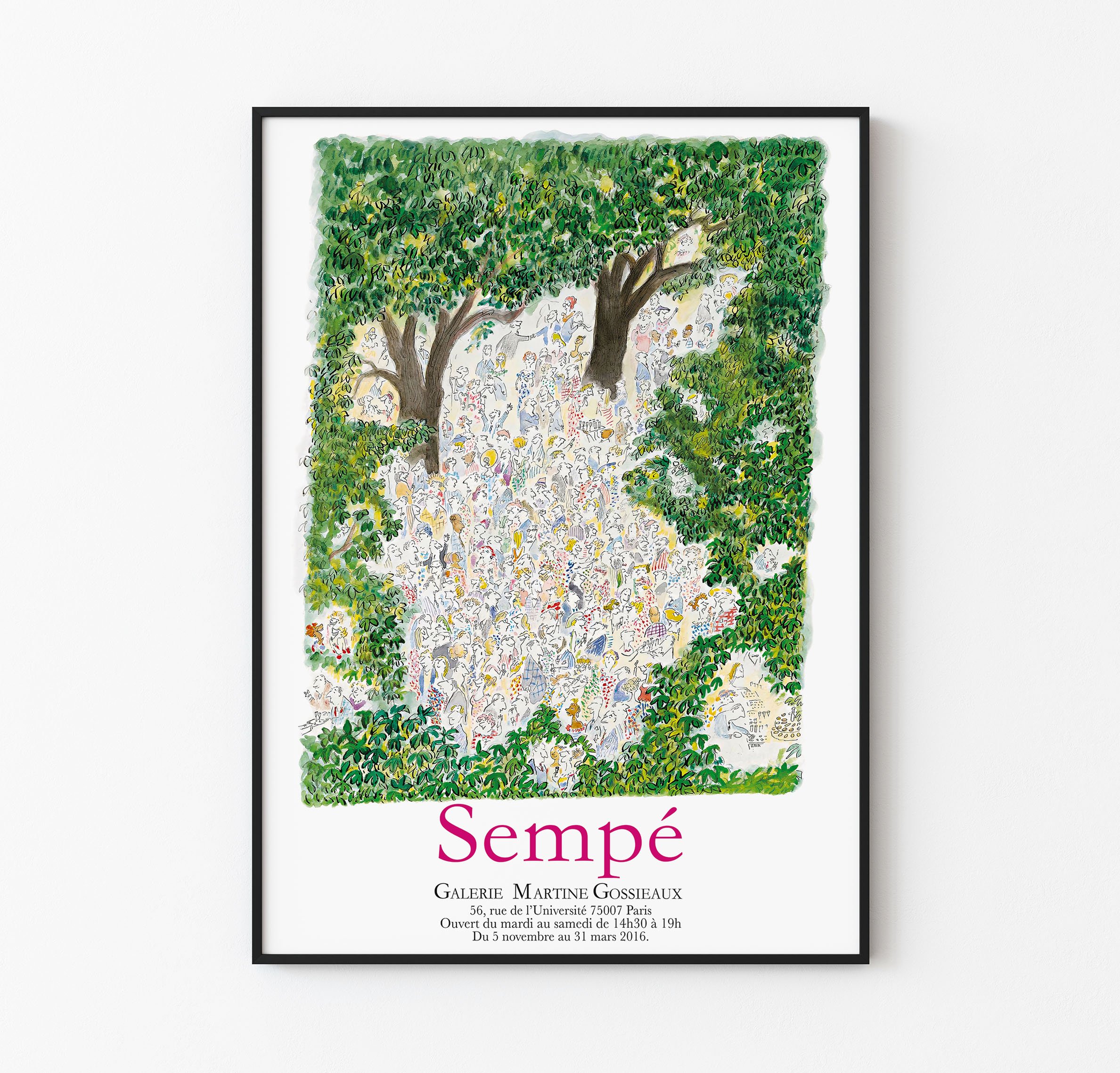 Sempe - Garden Party / J.J Sempe Illustration - Çok Nadir Afiş image