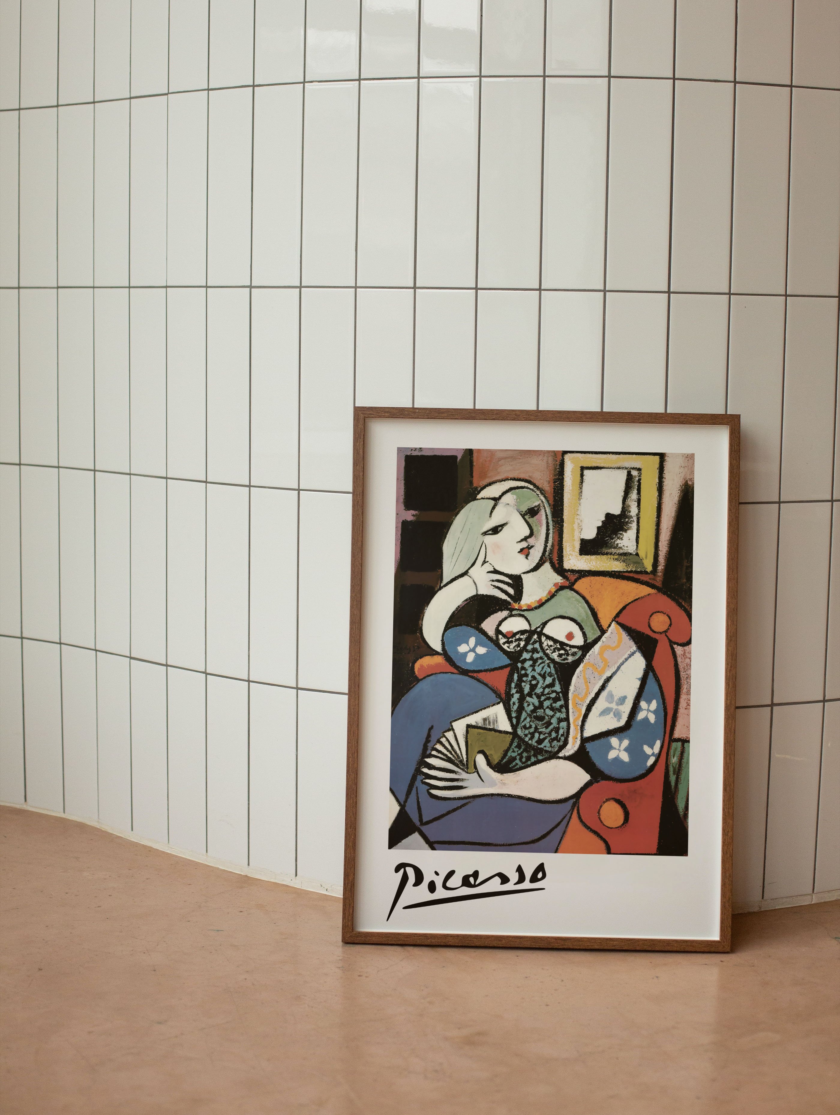 Pablo Picasso - Woman with a Book / Portrait of Marie - Therese Walter - Rare Exhibition Poster