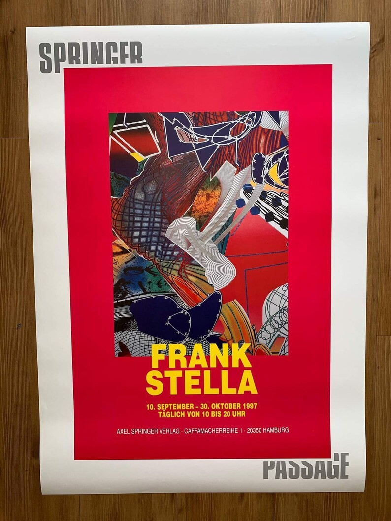 Frank Stella / Show in Hamburg, Germany - Sergi Afişi