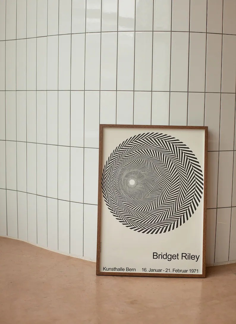 Bridget Riley - Riley Blaze - Op Art - Stüdyo Posteri