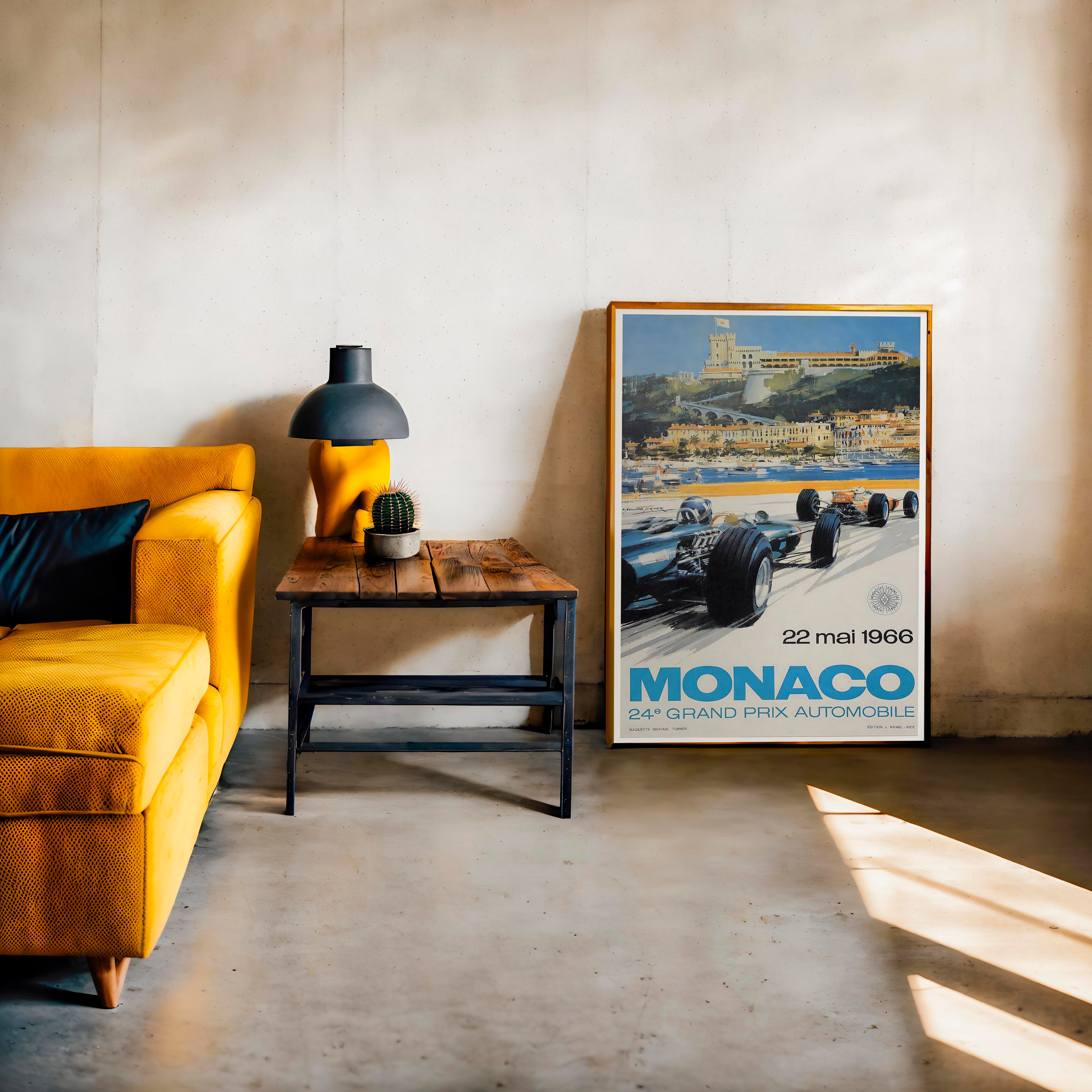 Monaco 1966 GP Afişi - Formula 1 Posteri