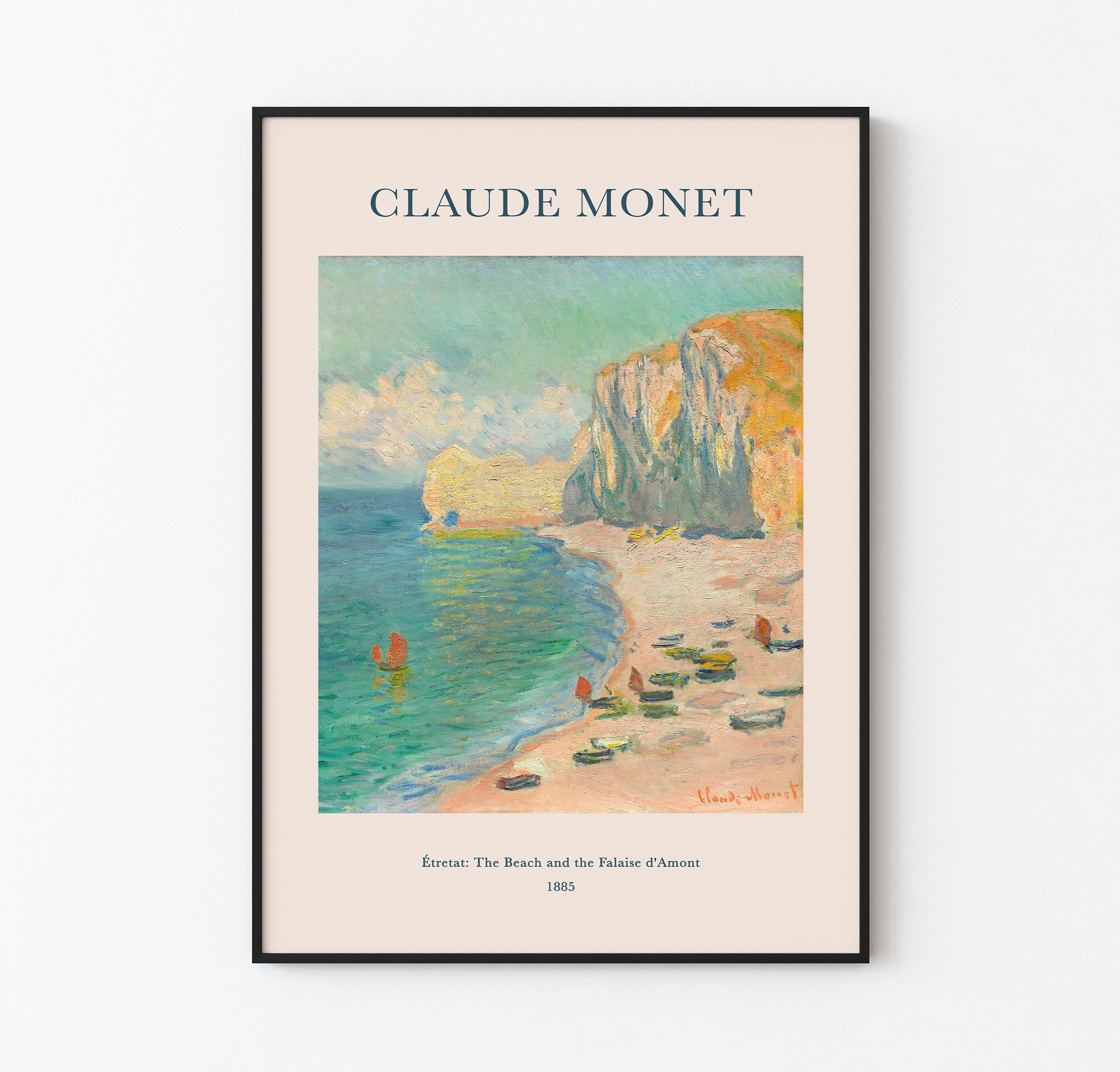 Monet - Beach and Tropical Poster - Etretat / Nadir Afiş image