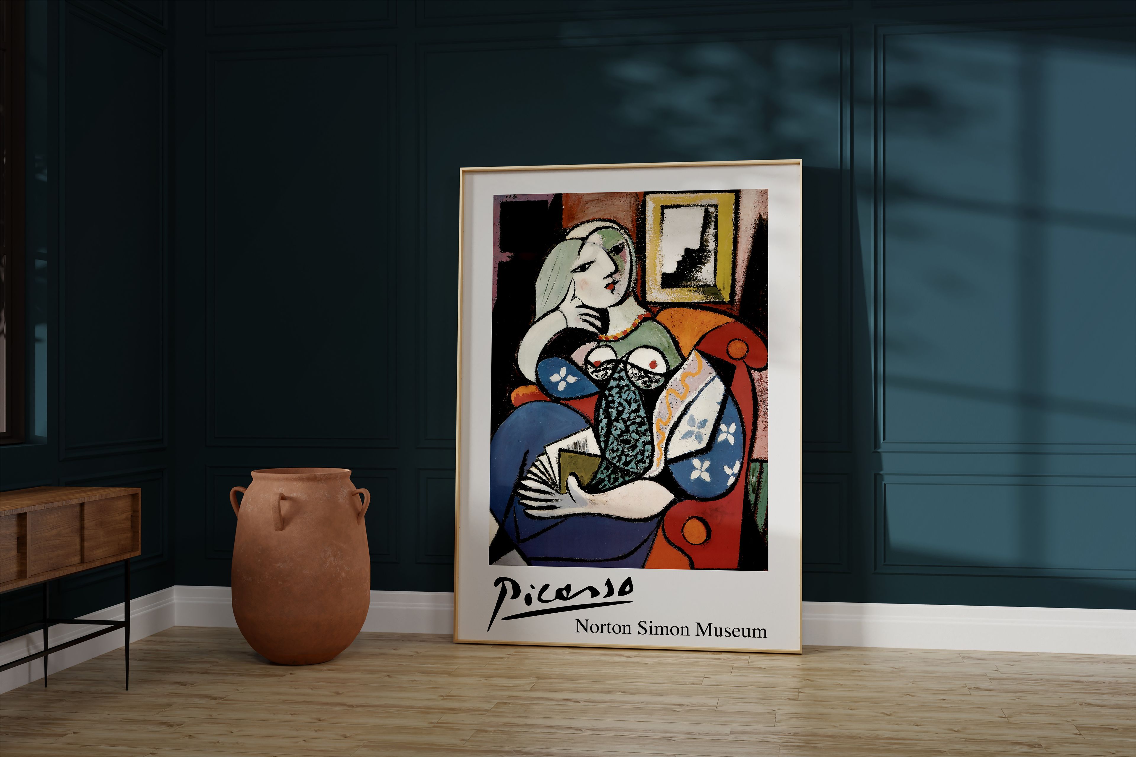 Pablo Picasso - Woman with a Book / Portrait of Marie - Therese Walter - Rare Exhibition Poster