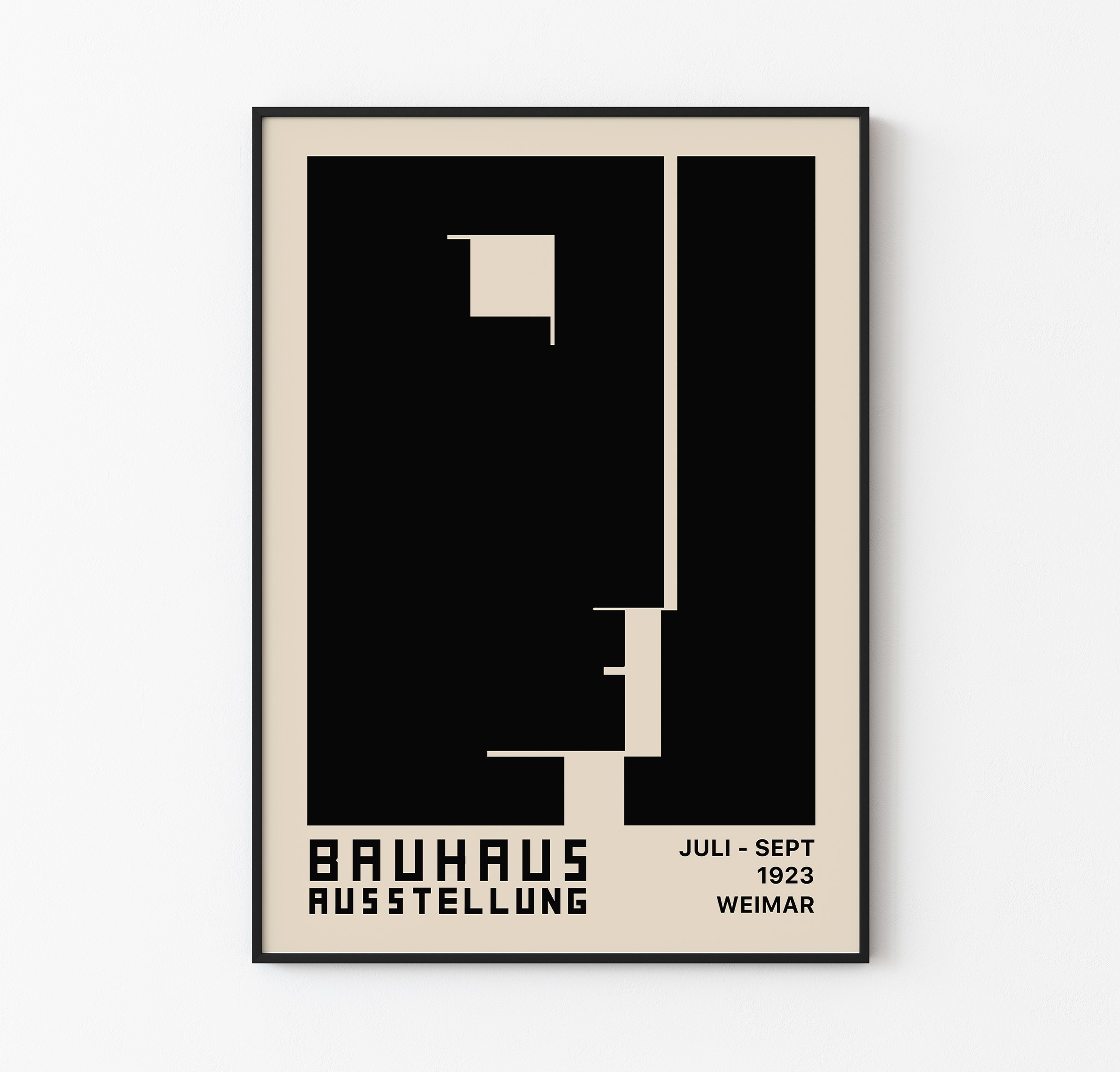 Bauhaus Set - Siyah 2'li modern Bauhaus Seti