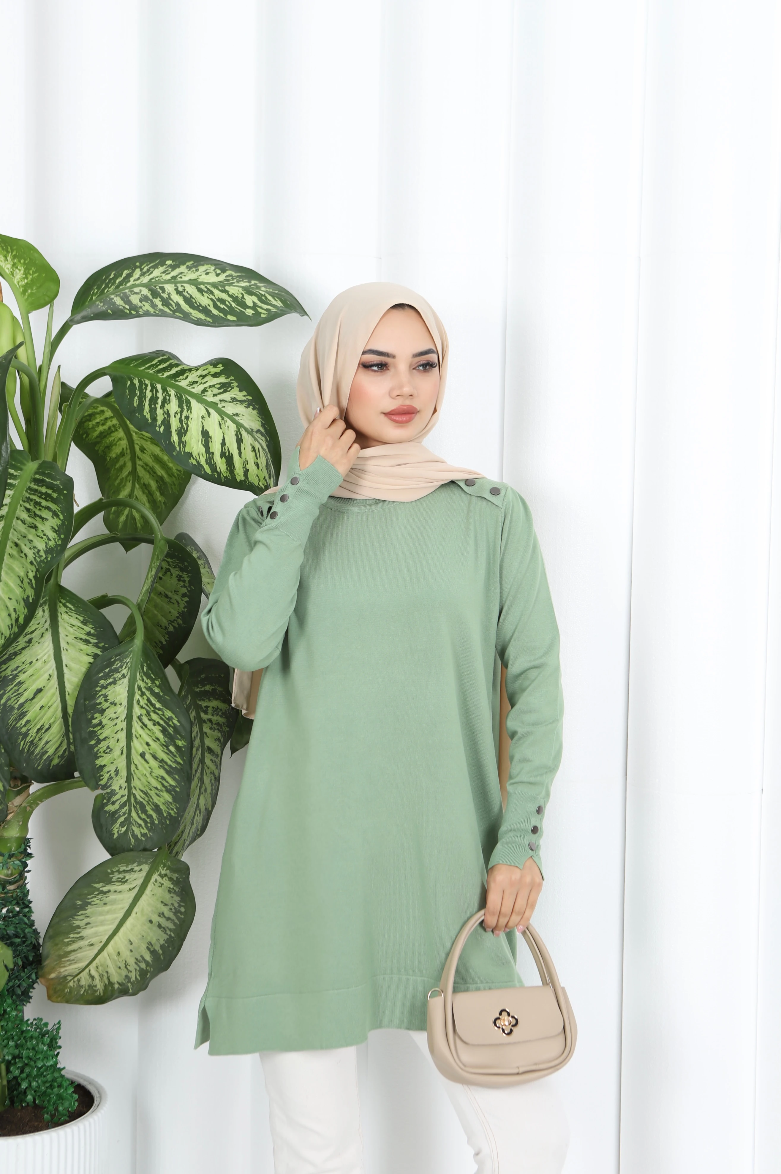 DÜĞME DETAYLI VENEZİA TUNİK