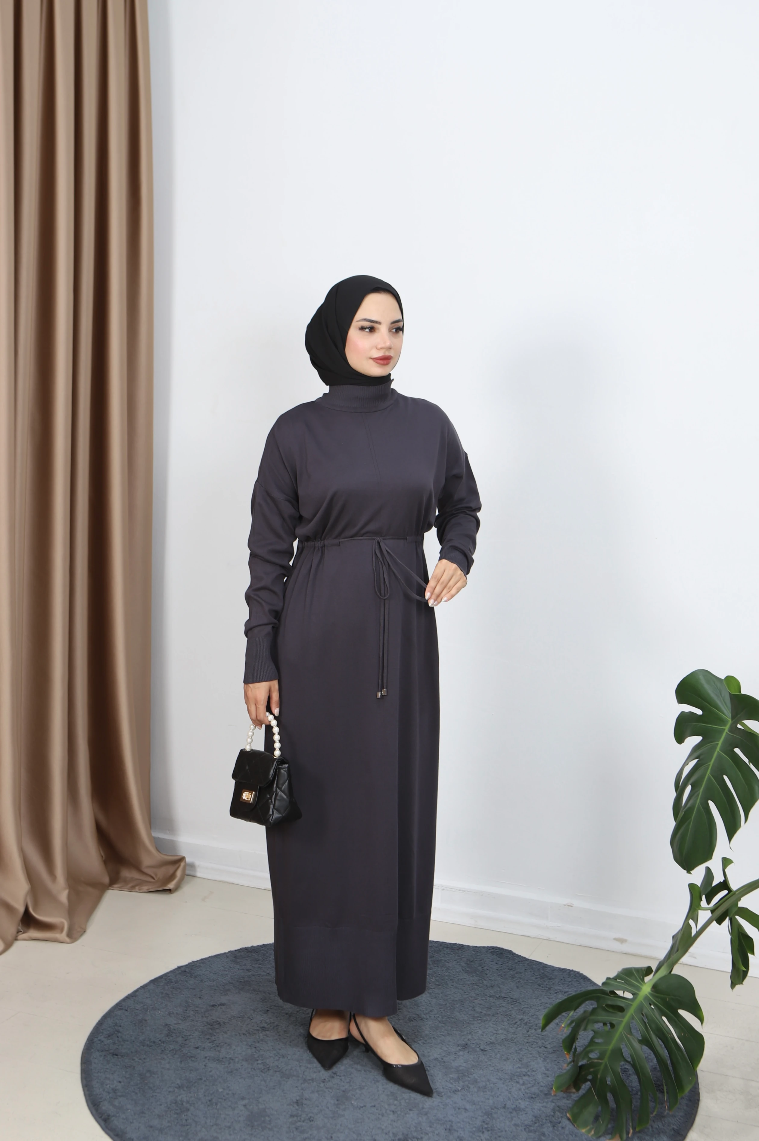 BERFİN BAĞCIK KEMERLİ VENEZİA ELBİSE