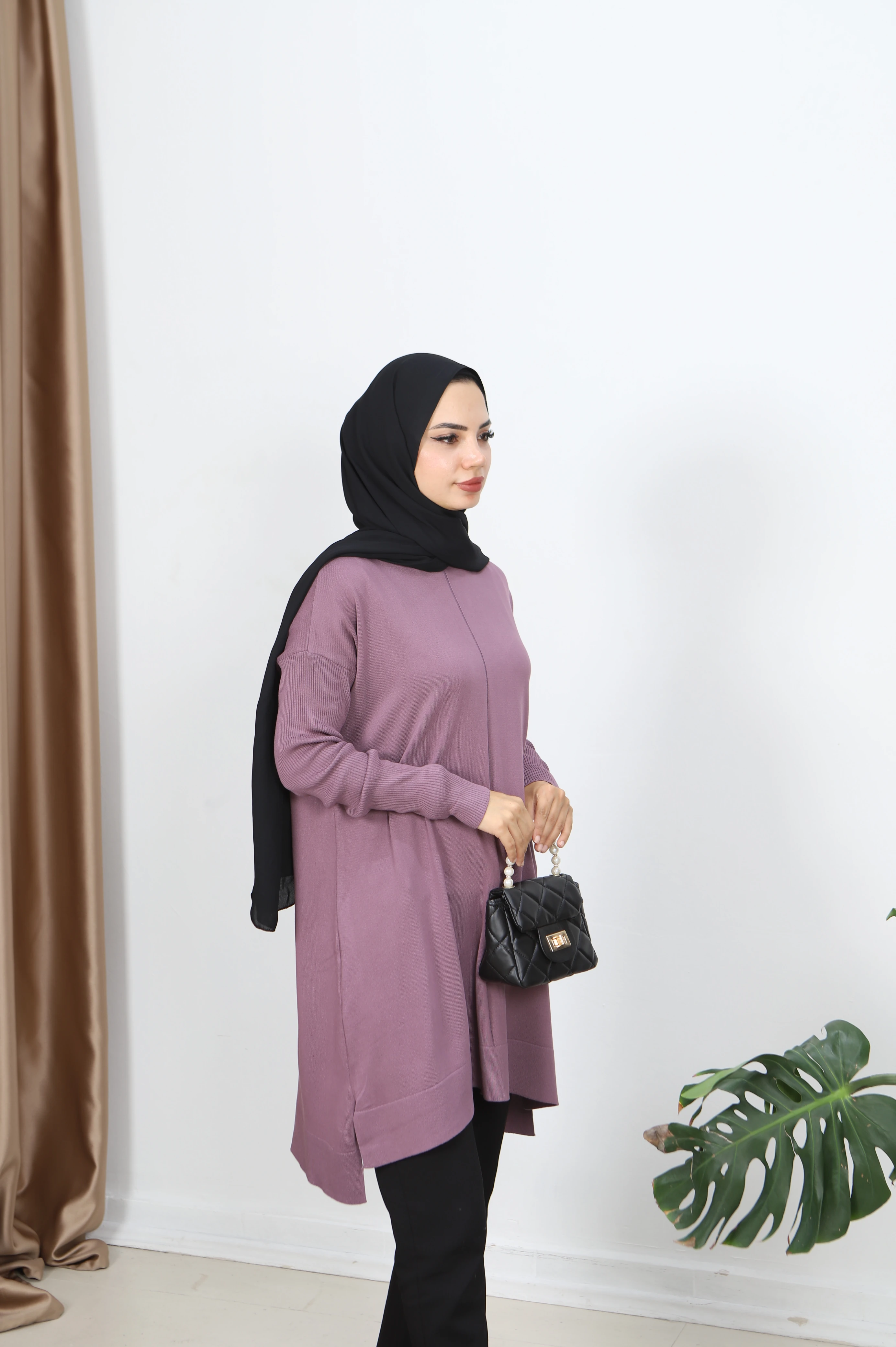 Kolları Fitilli Merserize Tunik