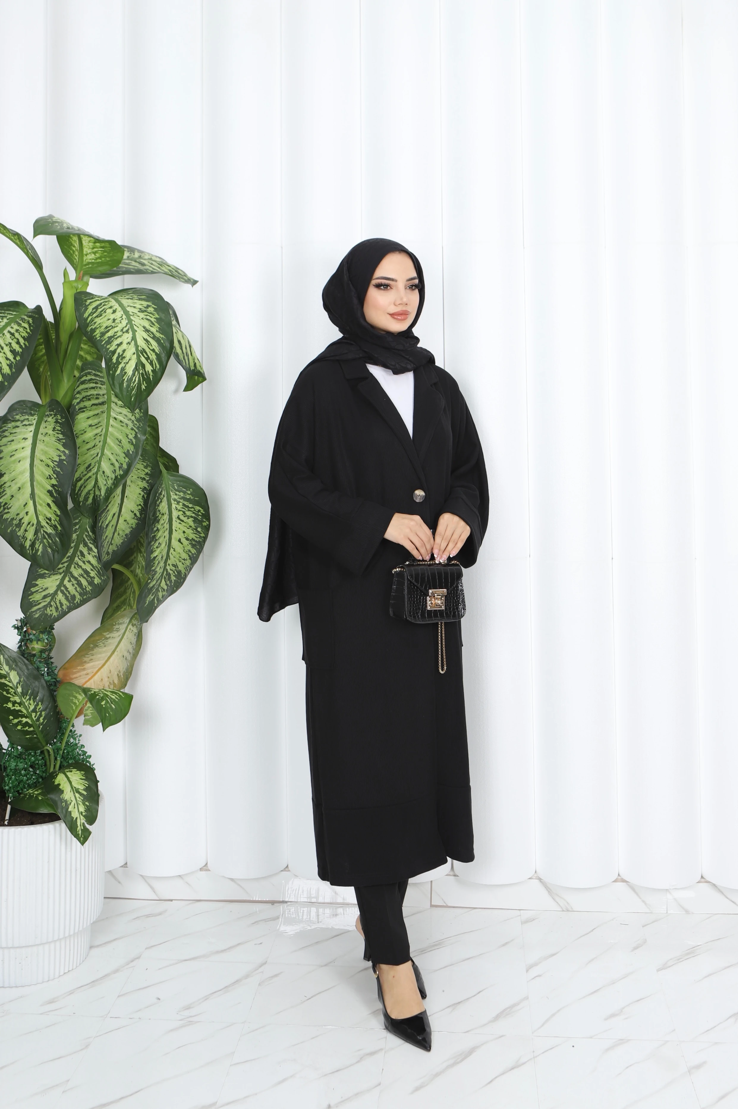 Fitilli Uzun Trençkot