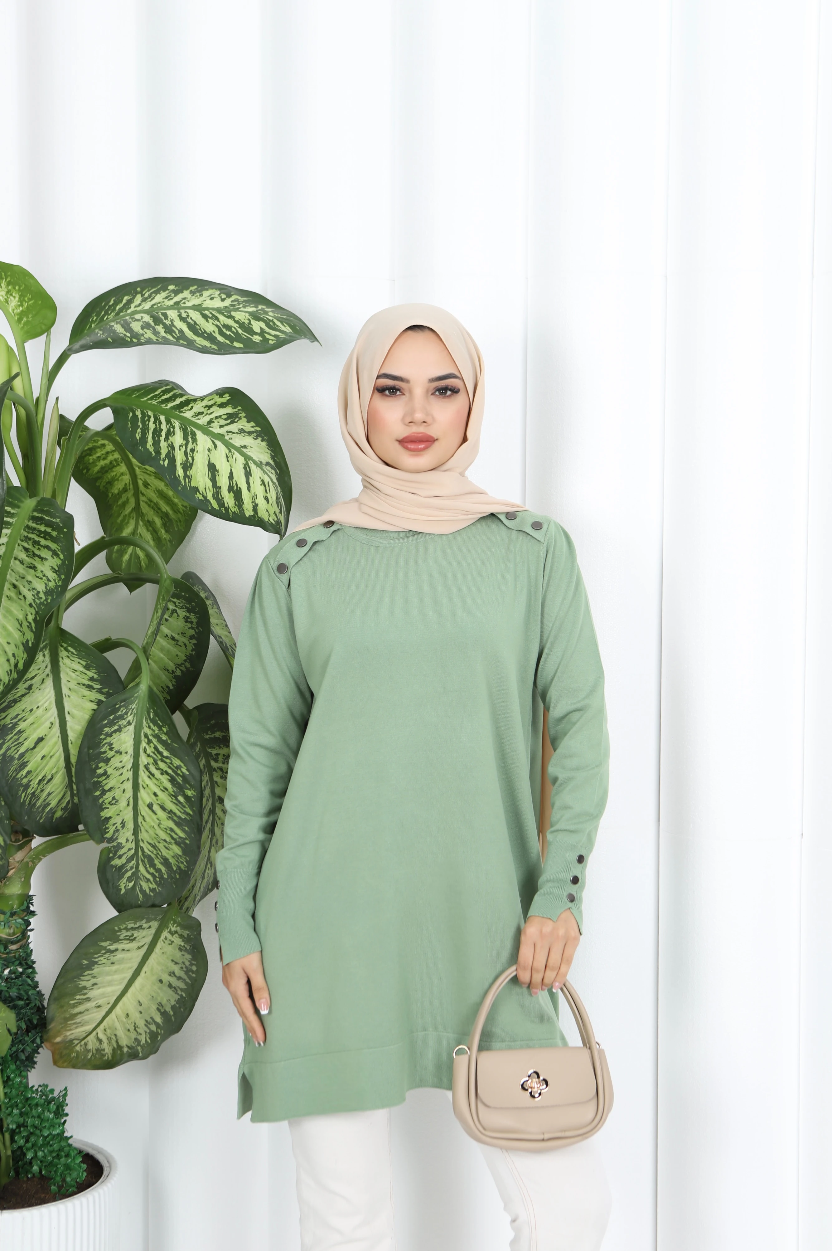 DÜĞME DETAYLI VENEZİA TUNİK