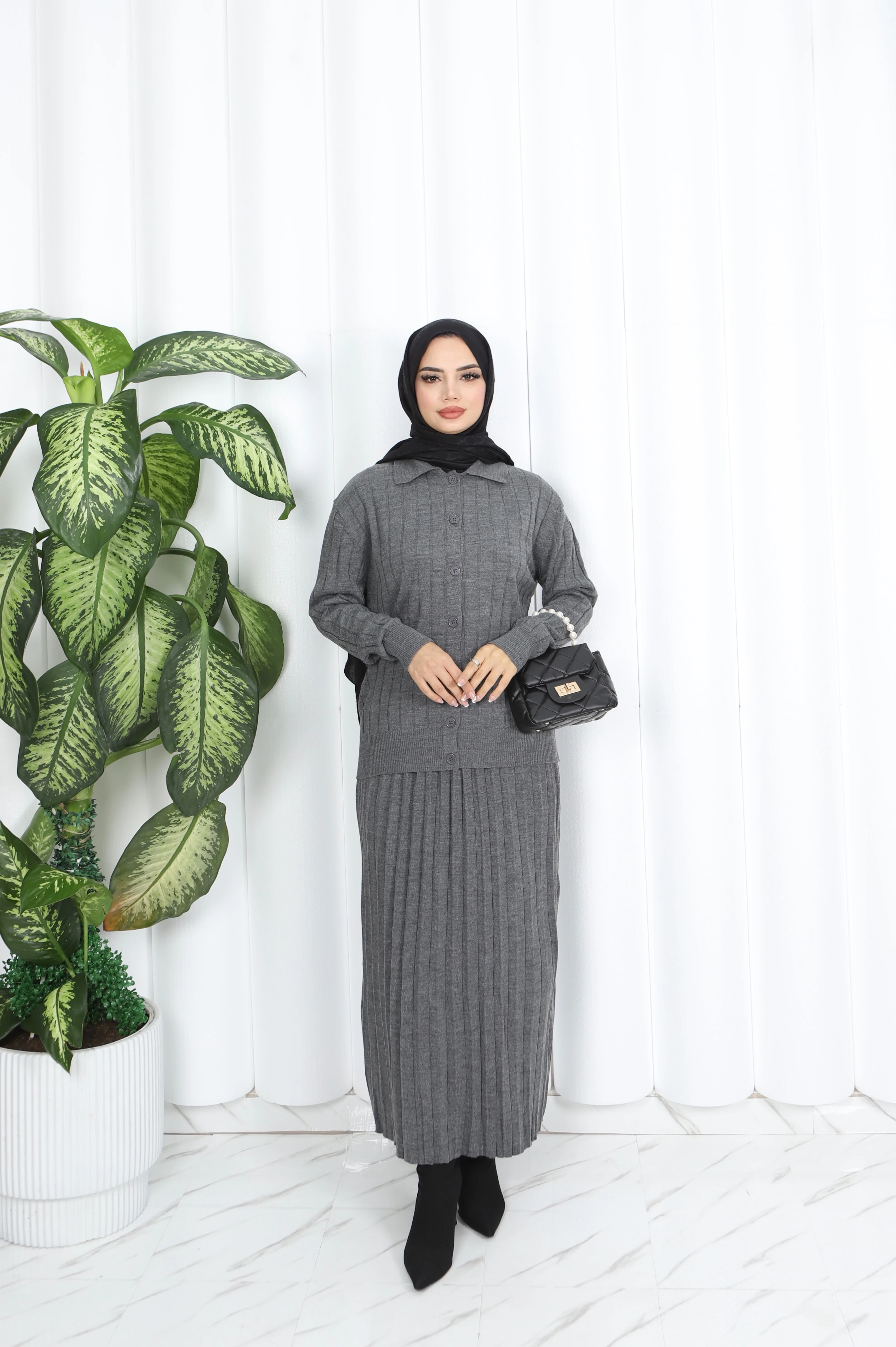 PİLİSE ETEKLİ CEKETLİ TAKIM