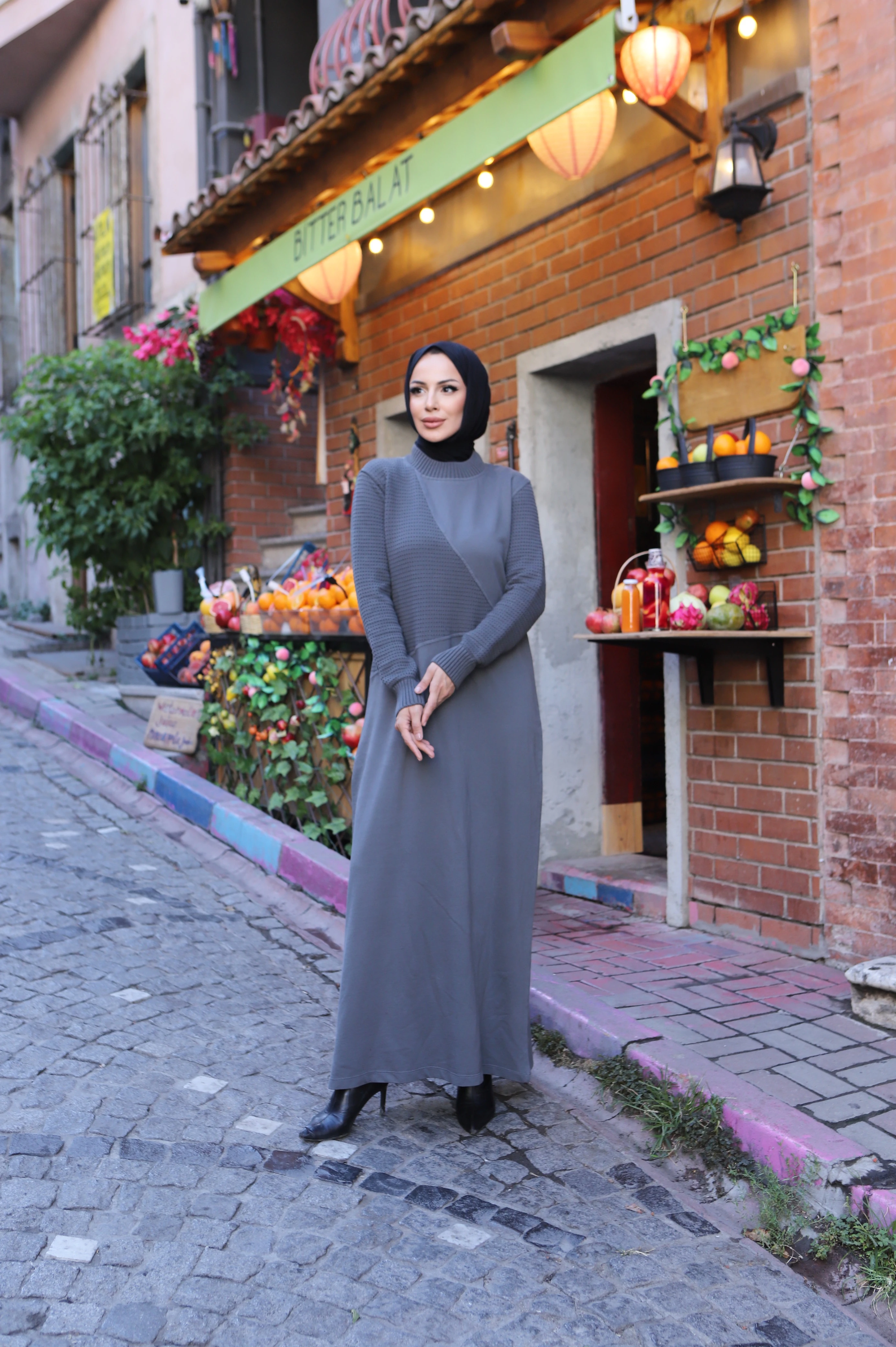 İki İplik Triko Elbise