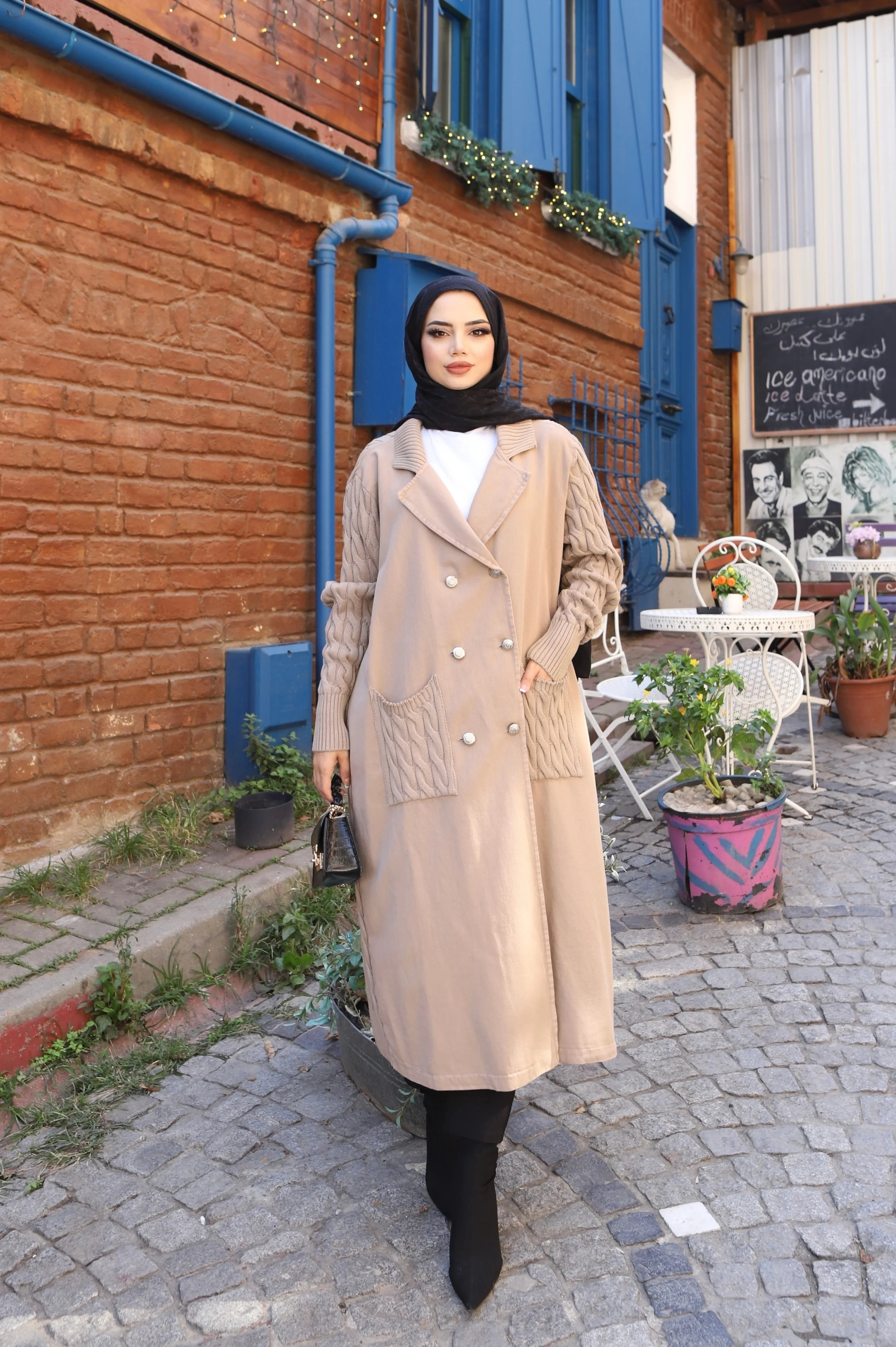 Düğmeli İki İplik Triko Hırka