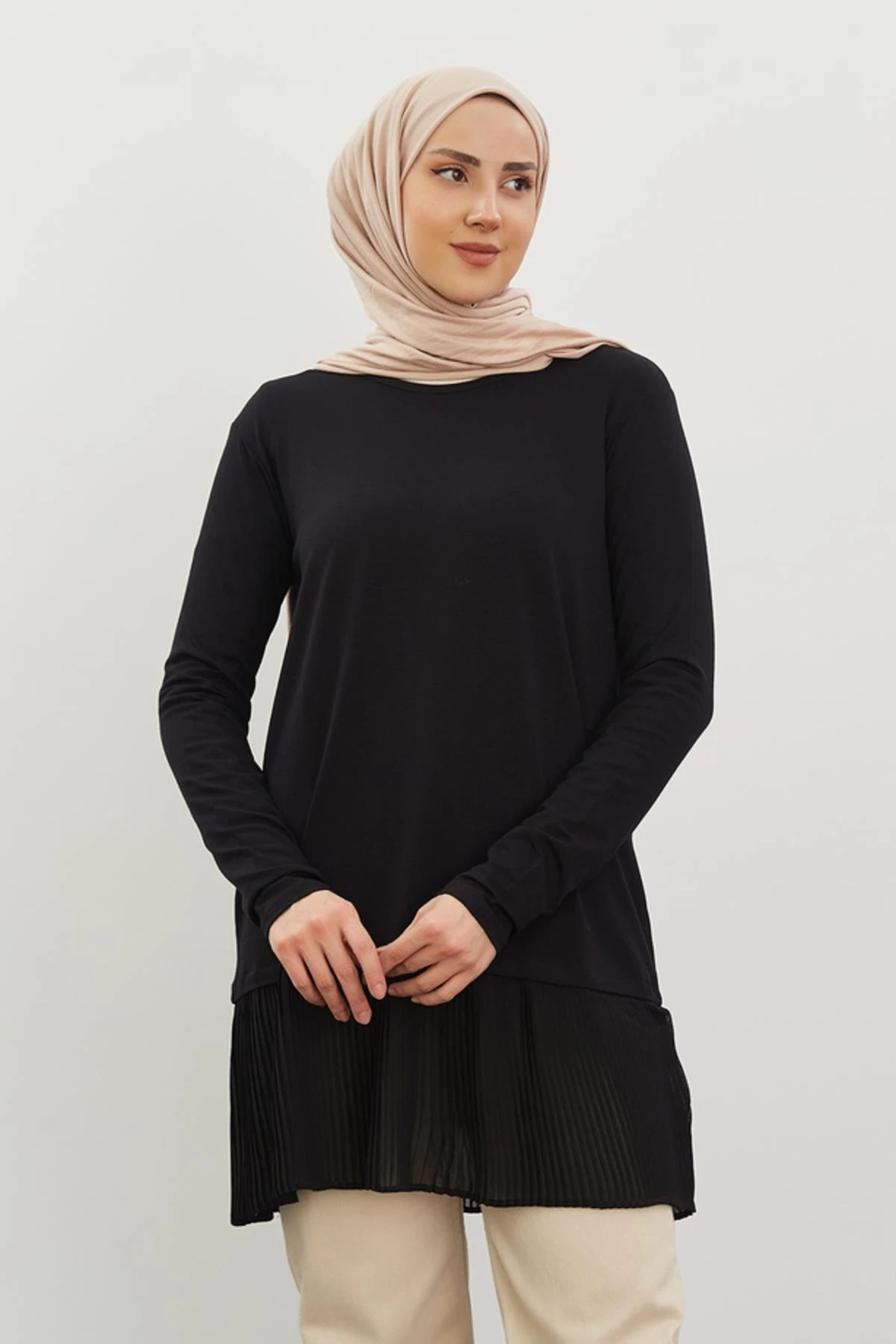 PİLİSELİ UZUN KOL TUNİK İÇLİĞİ
