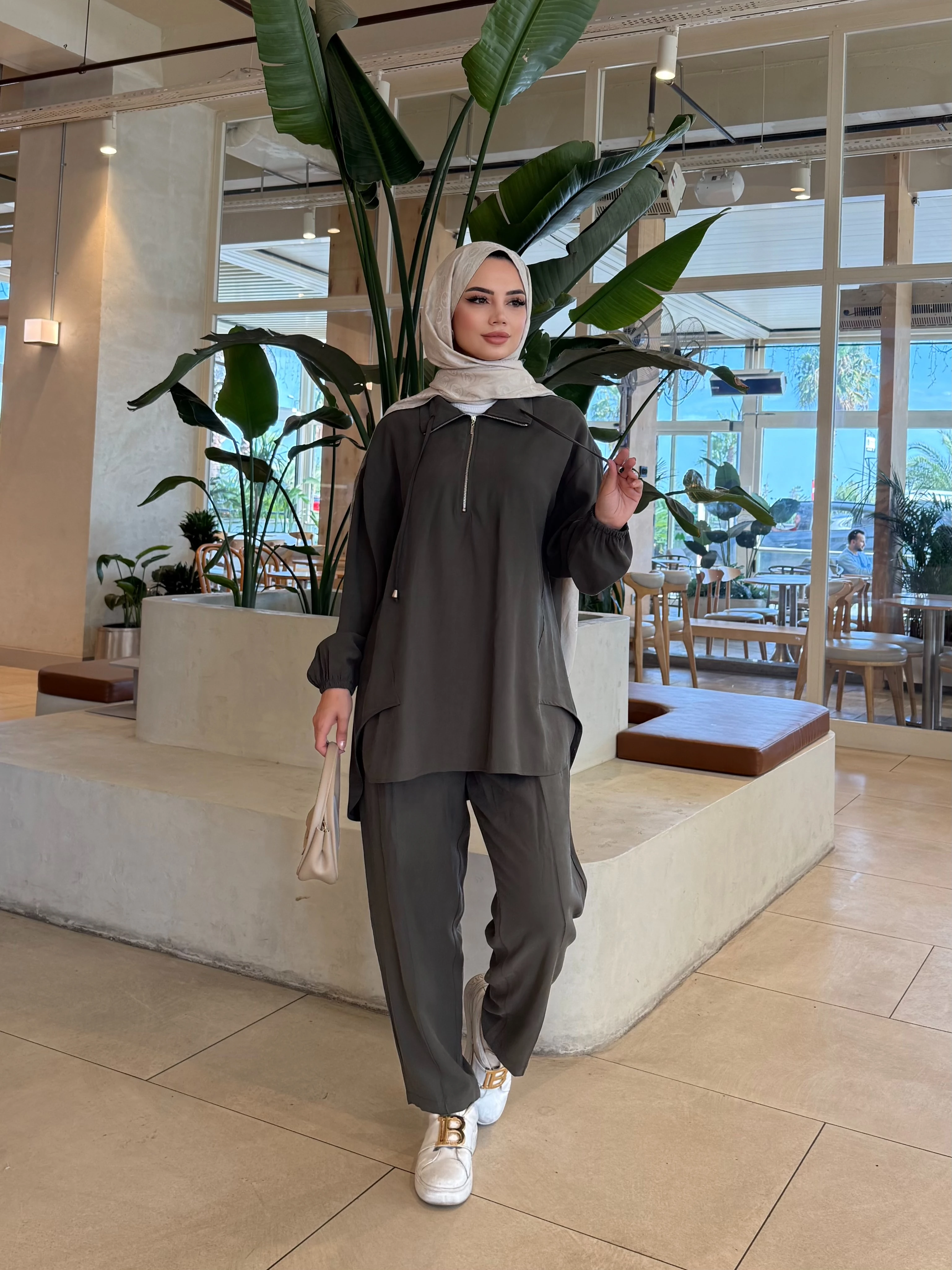 Fermuarlı Modal Takım