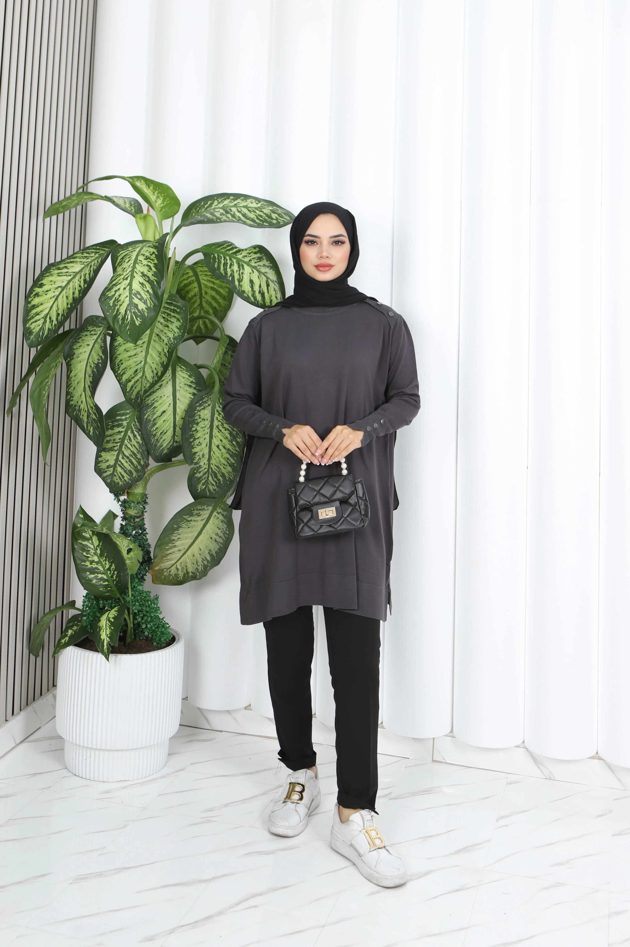 DÜĞME DETAYLI VENEZİA TUNİK