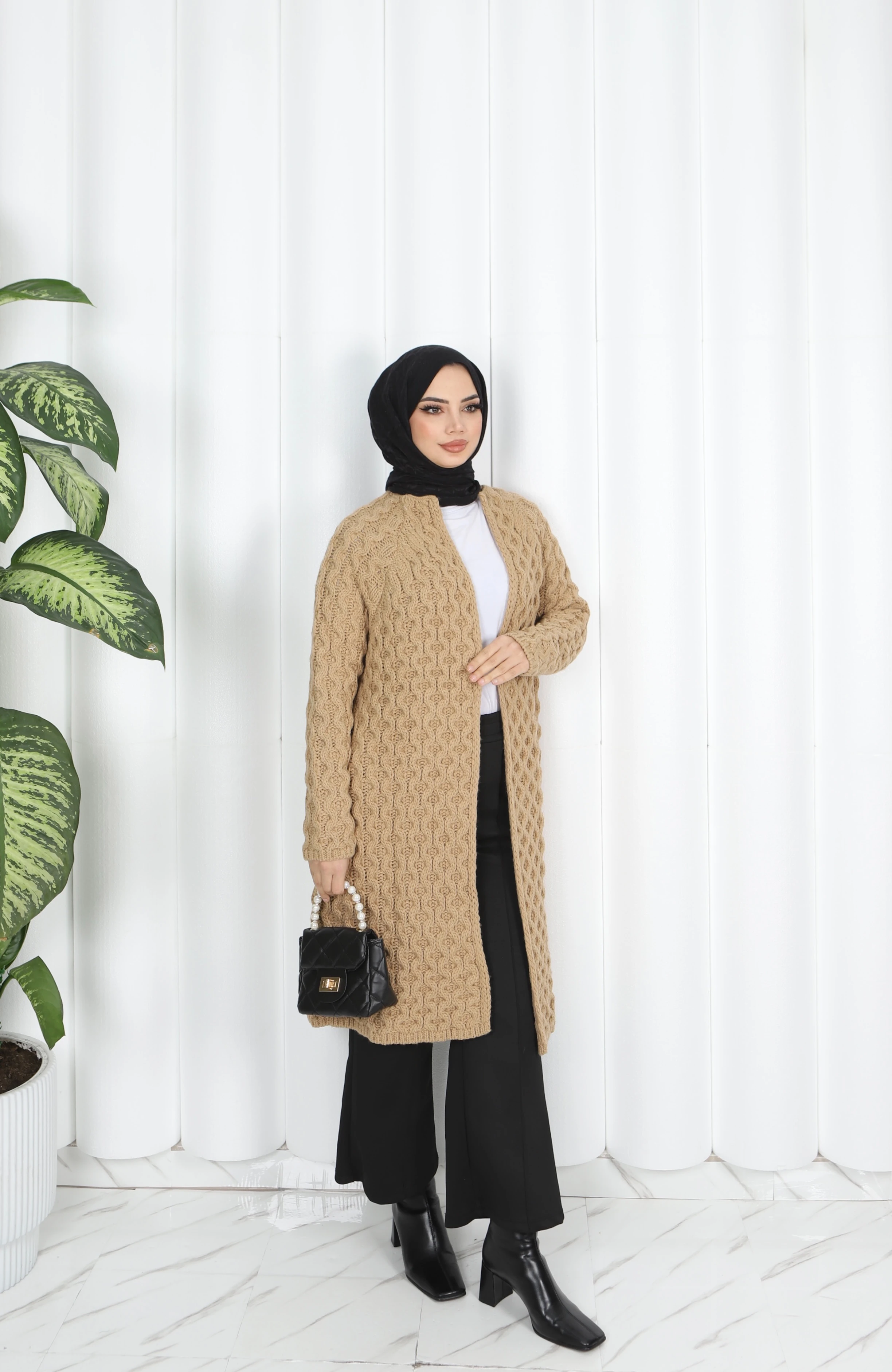 Örgü Kalın Triko Hırka